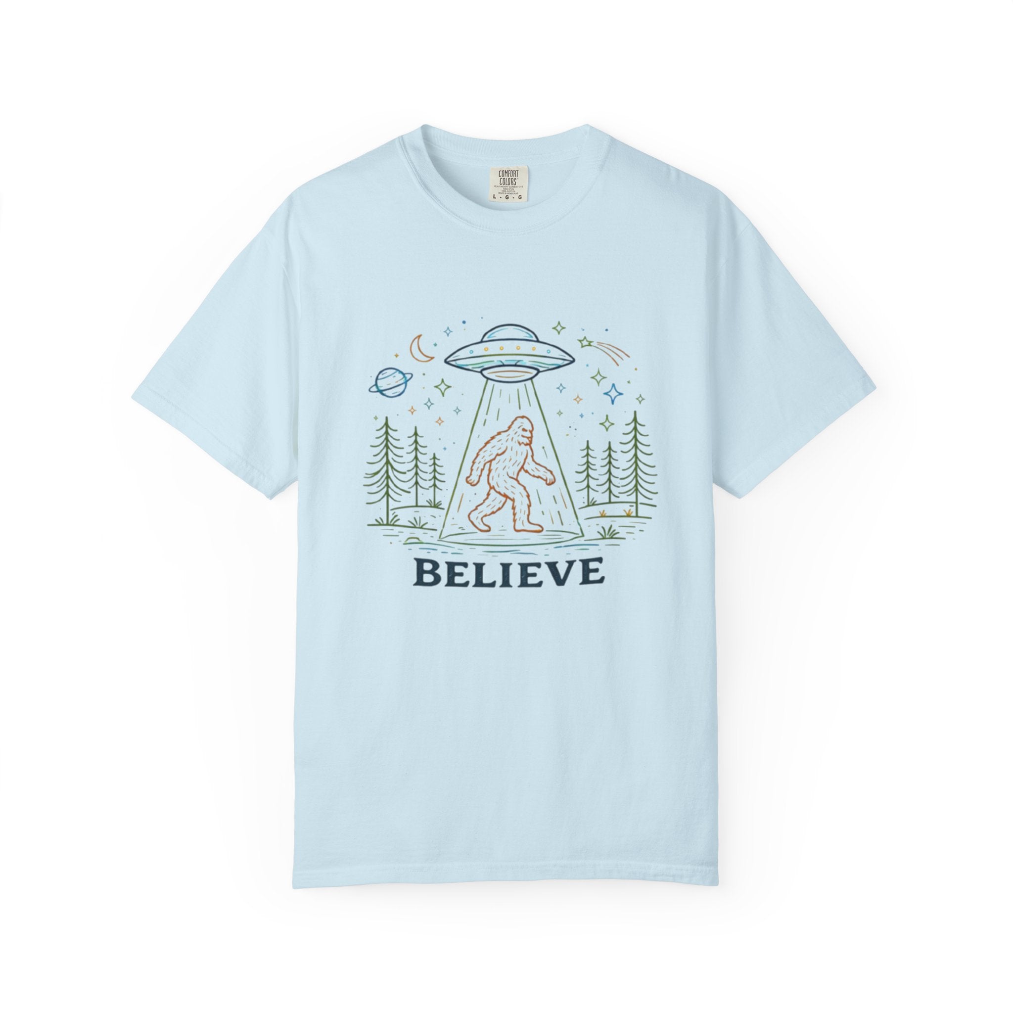 Believe Sasquatch UFO T-Shirt