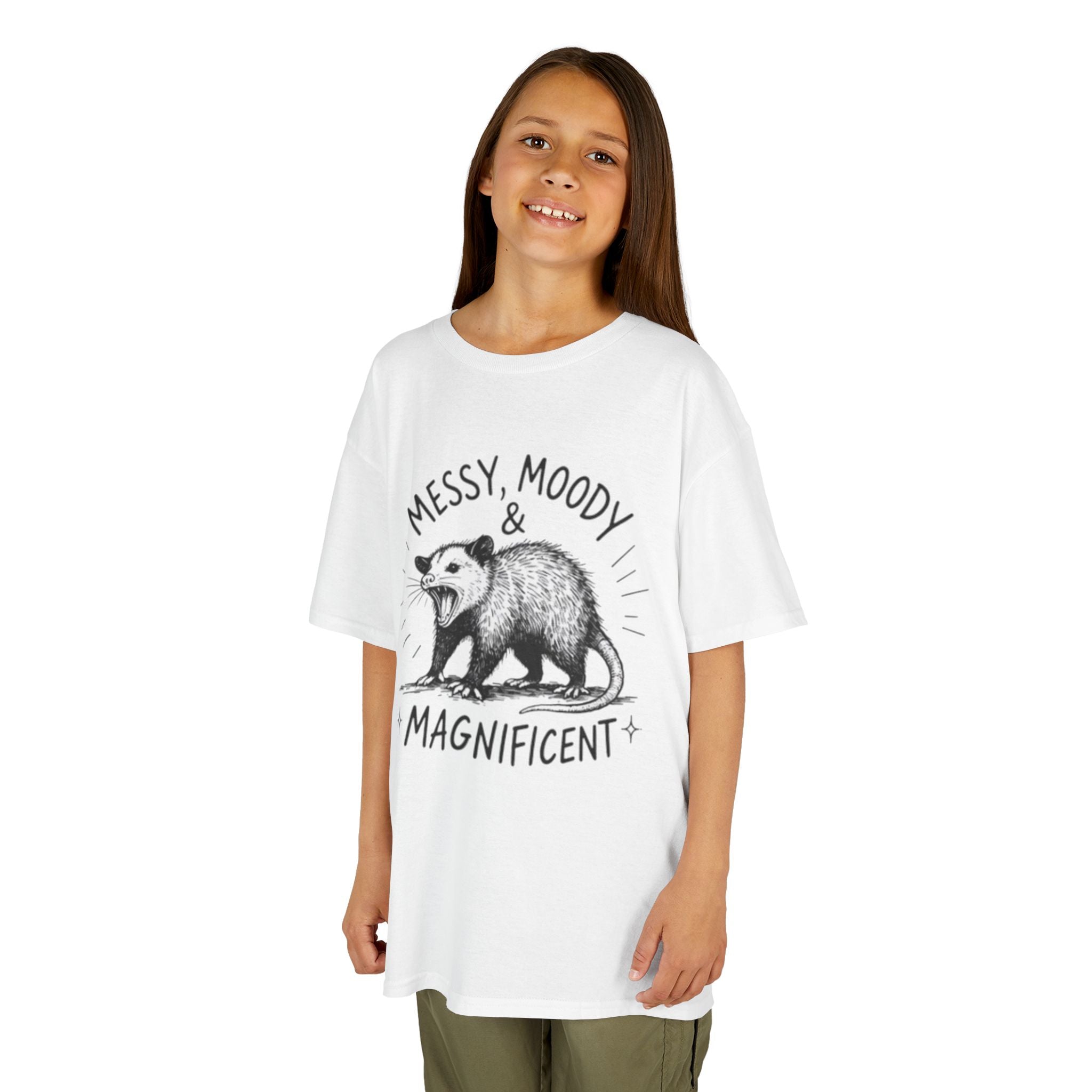 Kids Tee | Messy Moody & Magnificent Opossum Graphic Shirt