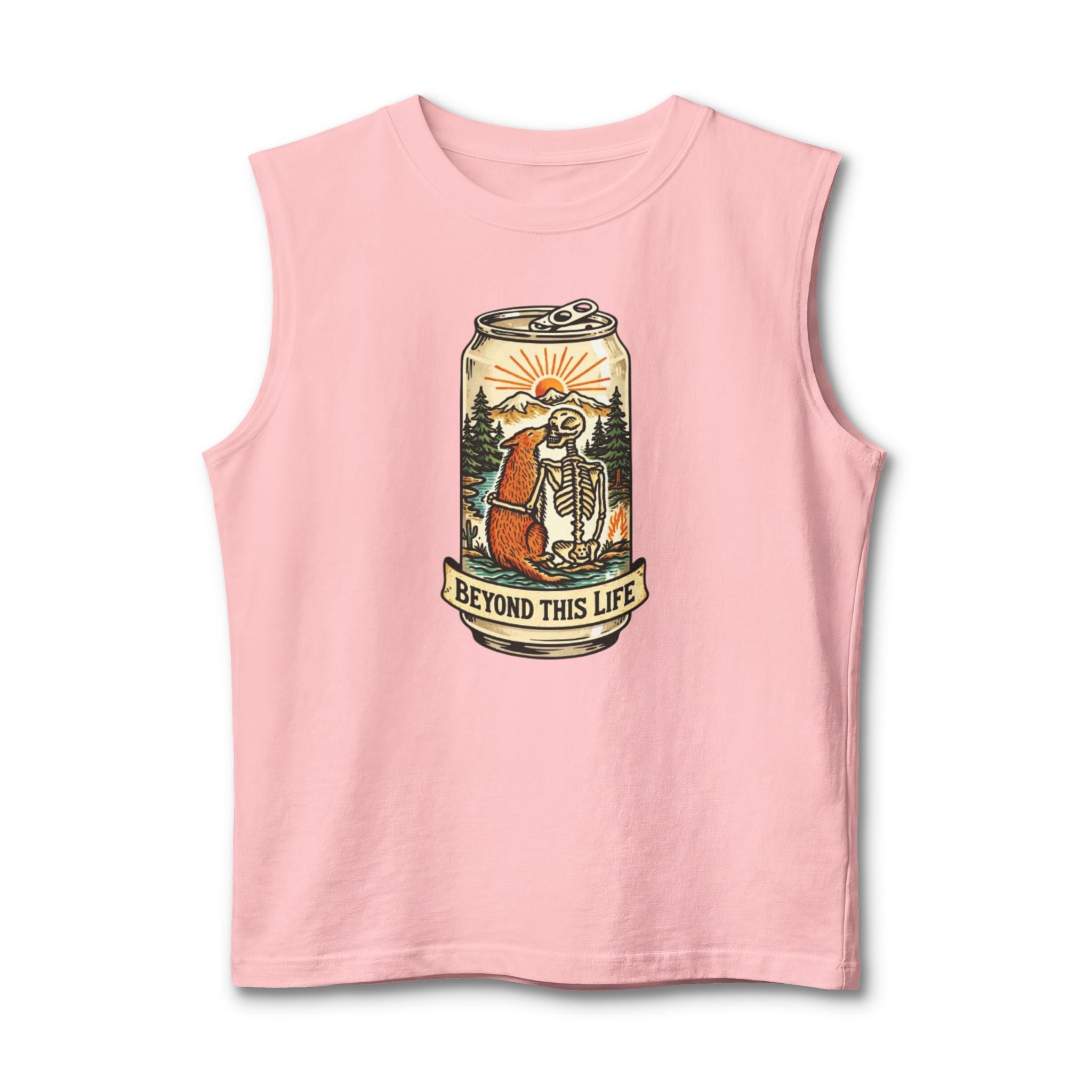 Muscle Tank | Beyond This Life Skeleton Can Graphic