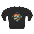 Otter Sunset Crewneck Sweatshirt | Retro Nature Graphic