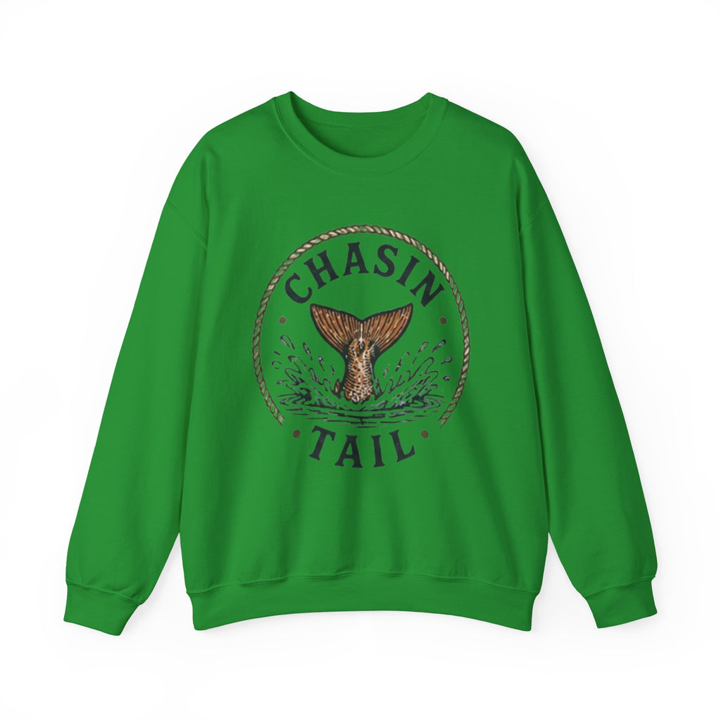 Crewneck Sweatshirt | "Chasin Tail" Fish Tail Graphic