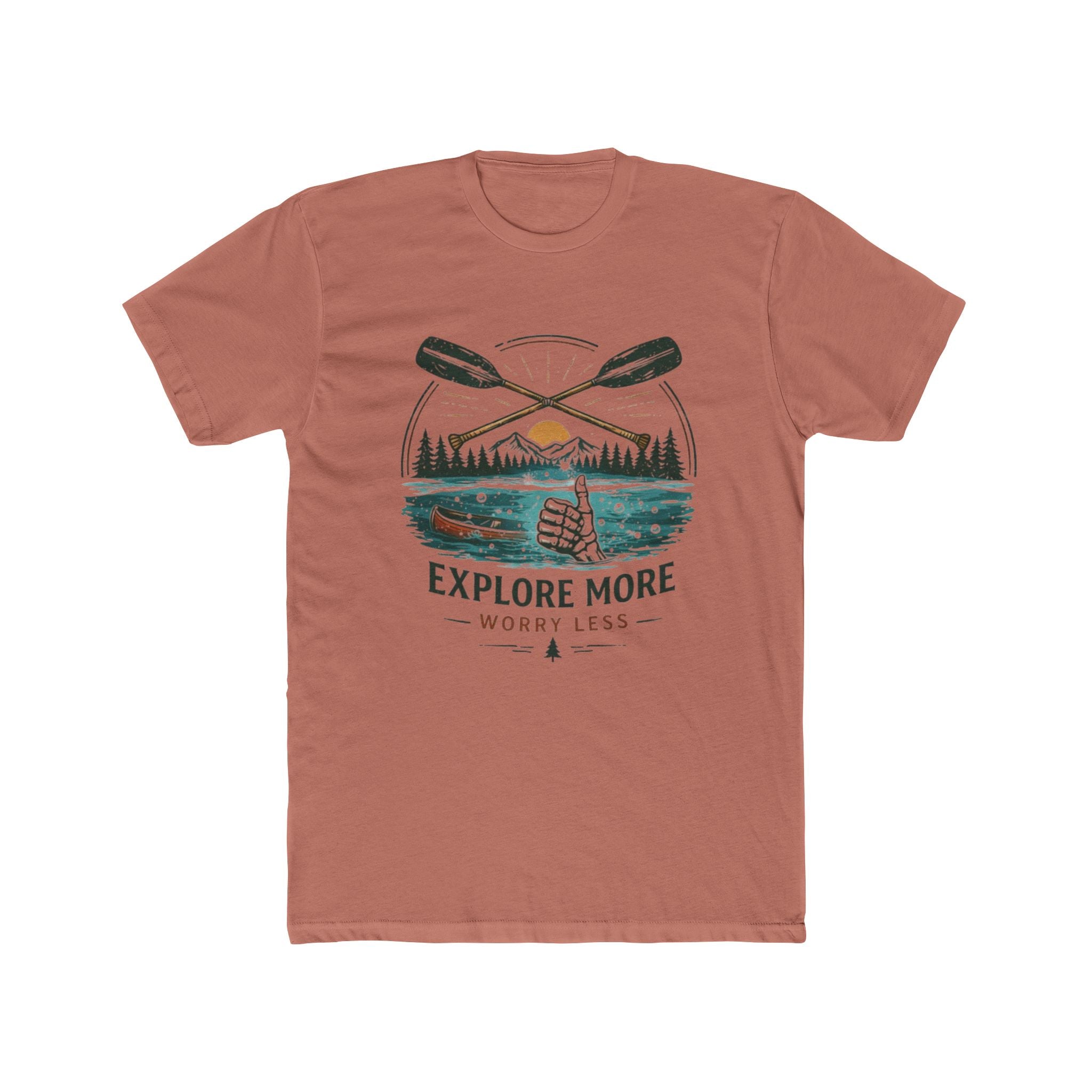 Explore More Worry Less T-Shirt | Outdoor Adventure Graphic Tee