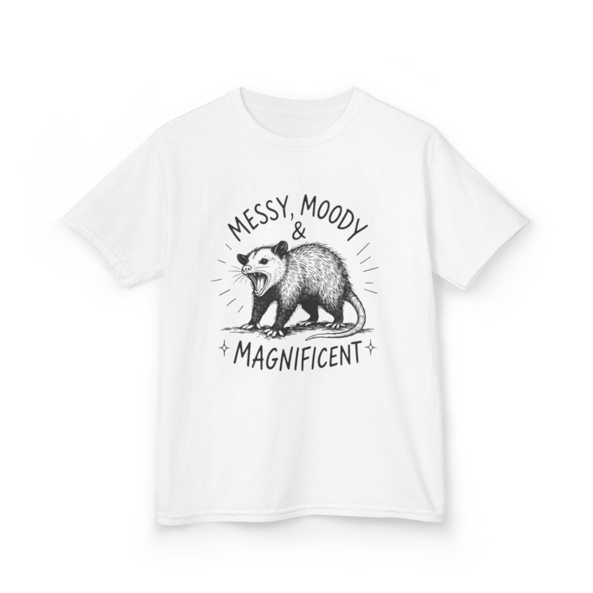 Kids Tee | Messy Moody & Magnificent Opossum Graphic Shirt