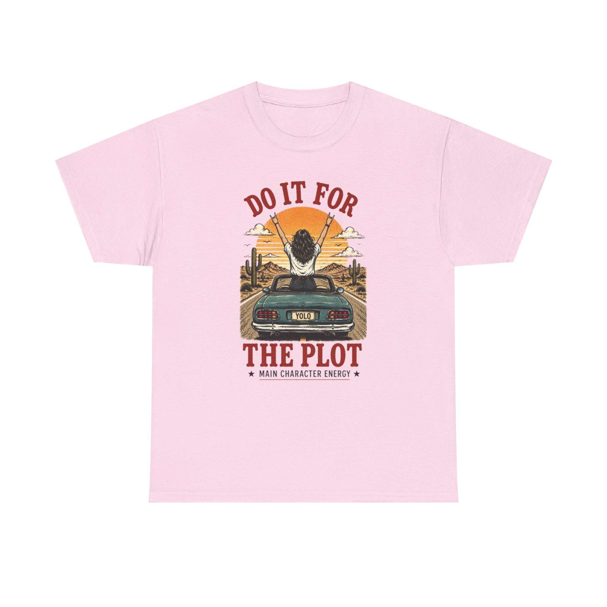 Do It For The Plot Tee | Retro Main Character Energy Graphic T-Shirt