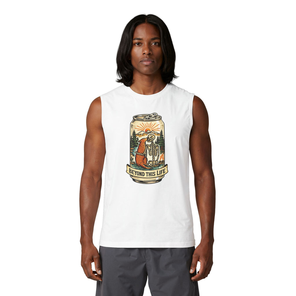 Muscle Tank | Beyond This Life Skeleton Can Graphic