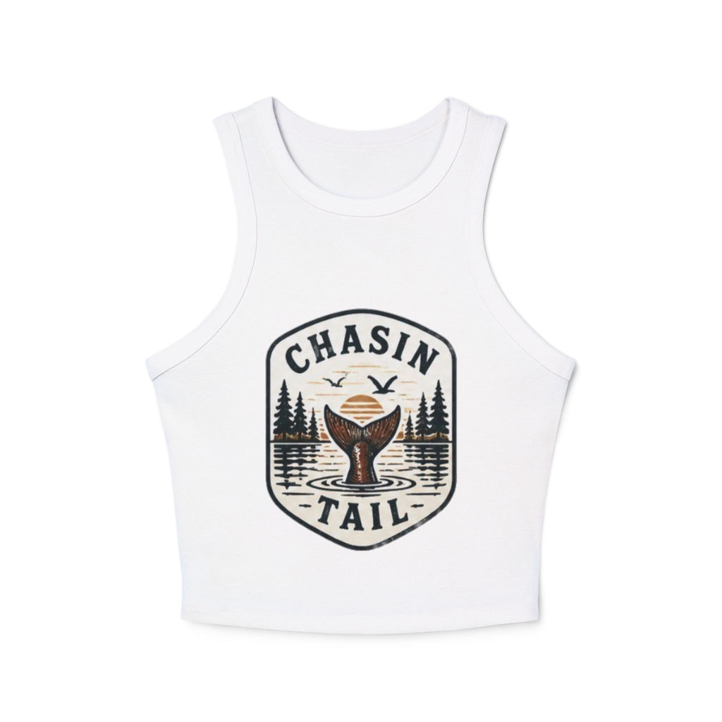 Chasin Tail Fishers Racer Tank Top | Womens Micro Rib