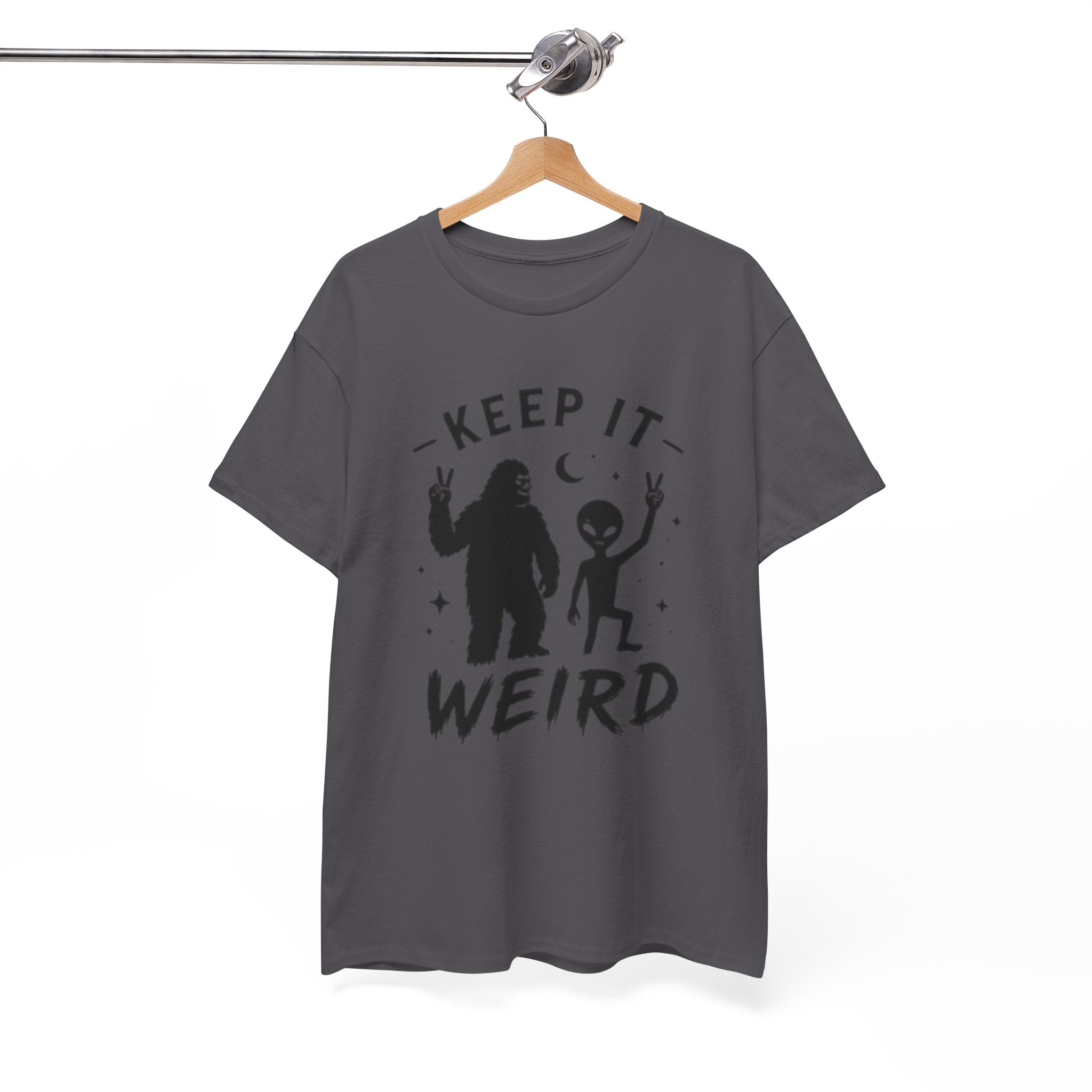 Keep It Weird Tee | Bigfoot & Alien Graphic T-Shirt