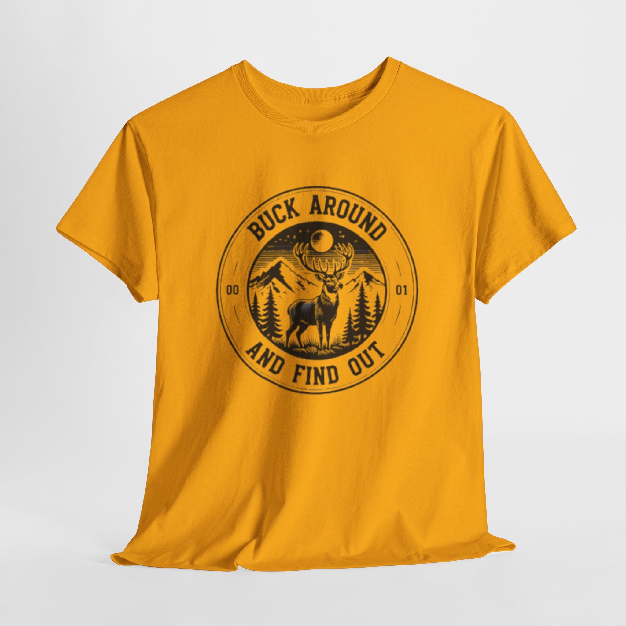 Buck Around And Find Out T‑Shirt | Vintage Deer Mountain Graphic Tee