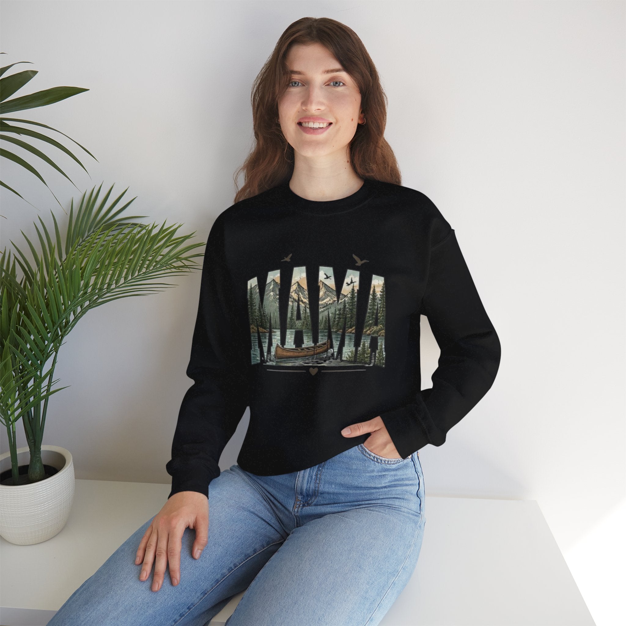 Mama Graphic Sweatshirt | Nature Canoe Design | Mothers Day Gift