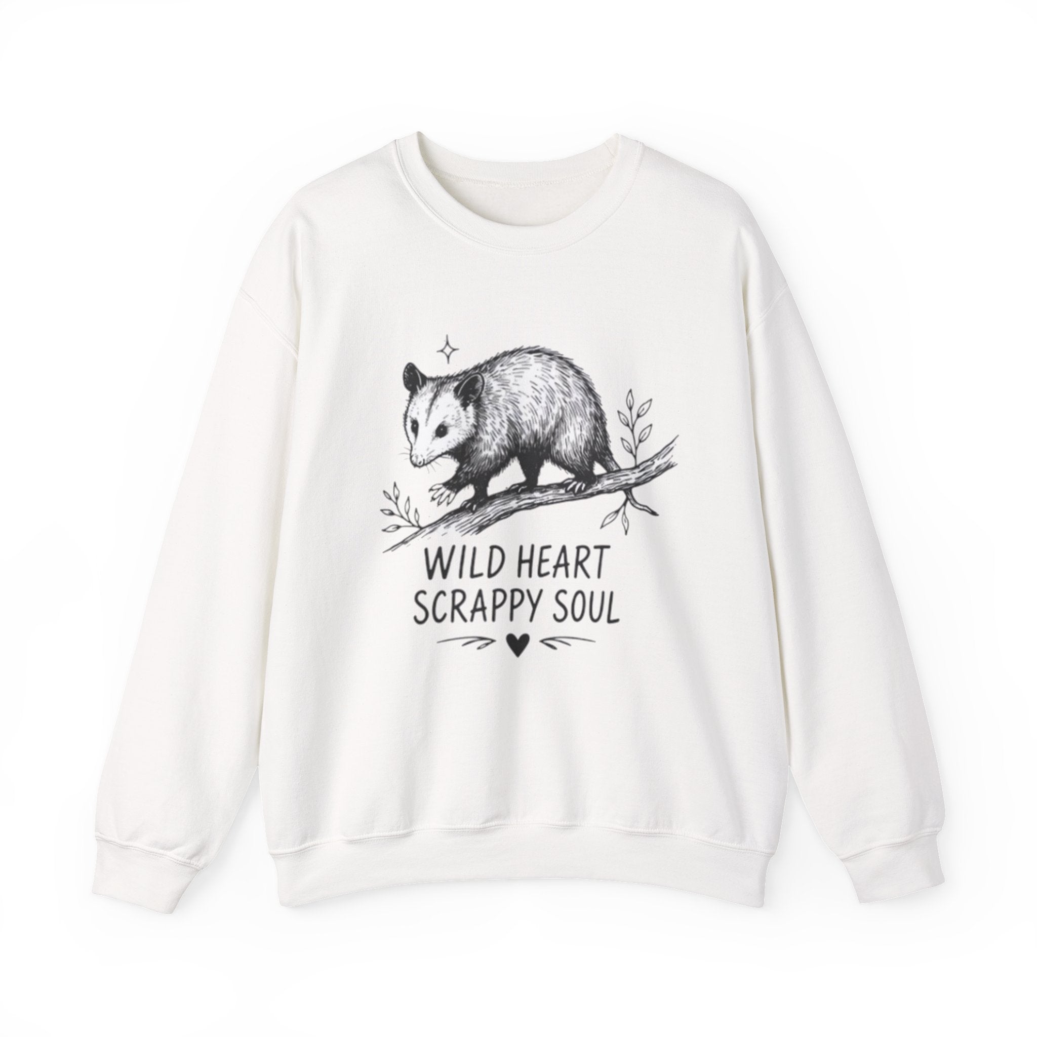 Opossum Wild Heart Scrappy Soul Crewneck Sweatshirt