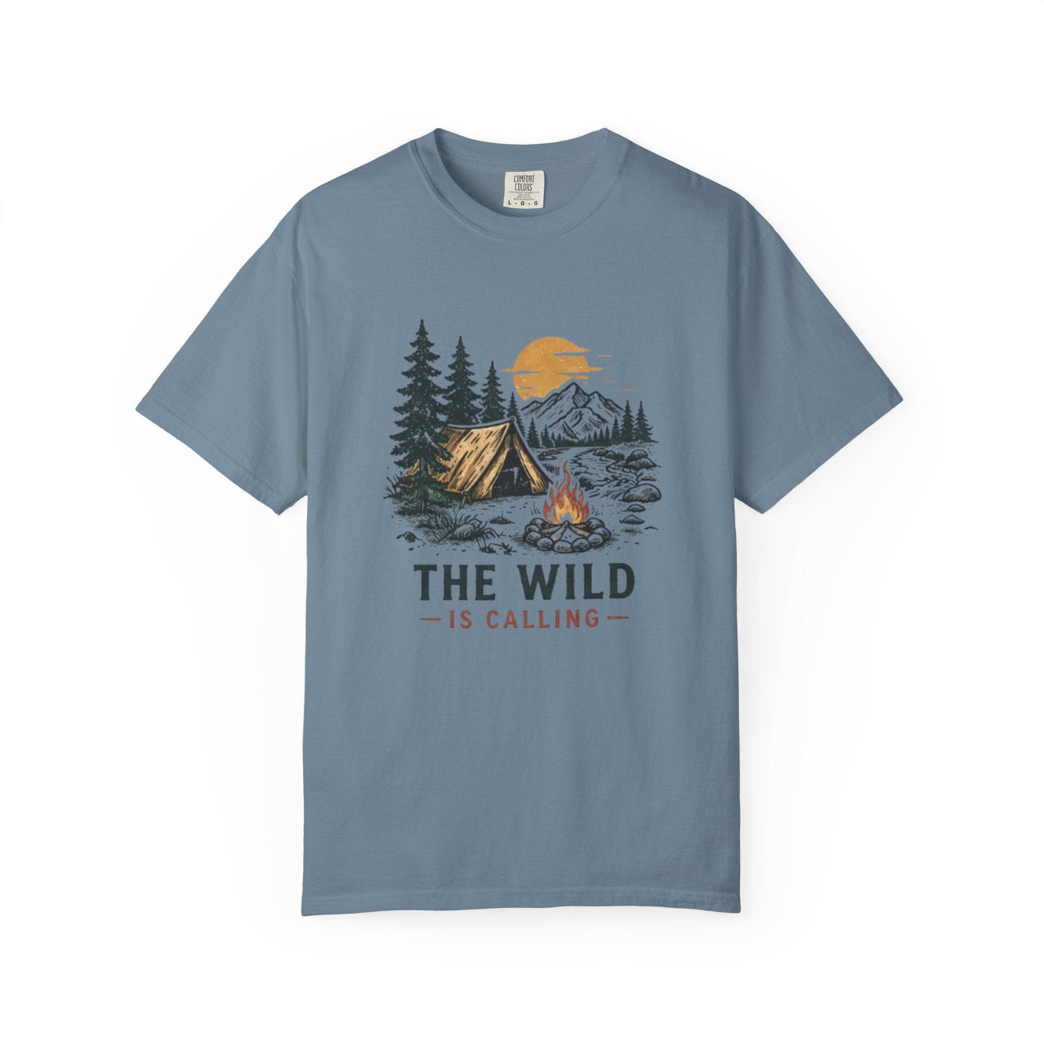 Camping T-Shirt | The Wild Is Calling Graphic Tee