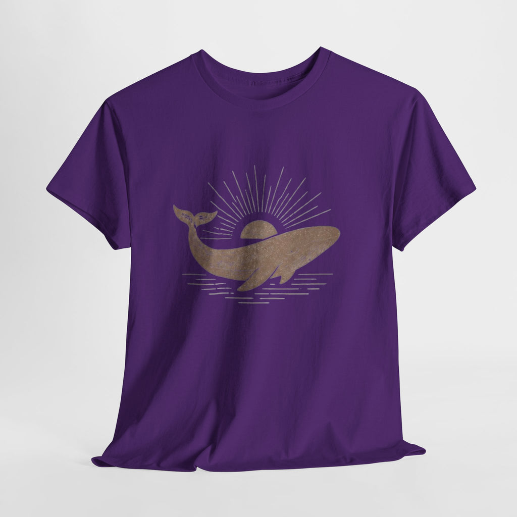Whale Sunset T-Shirt | Minimal Coastal Graphic Tee