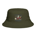 Undiagnosed But Something Aint Right Bucket Hat | Funny Vintage Lawn Mower Design