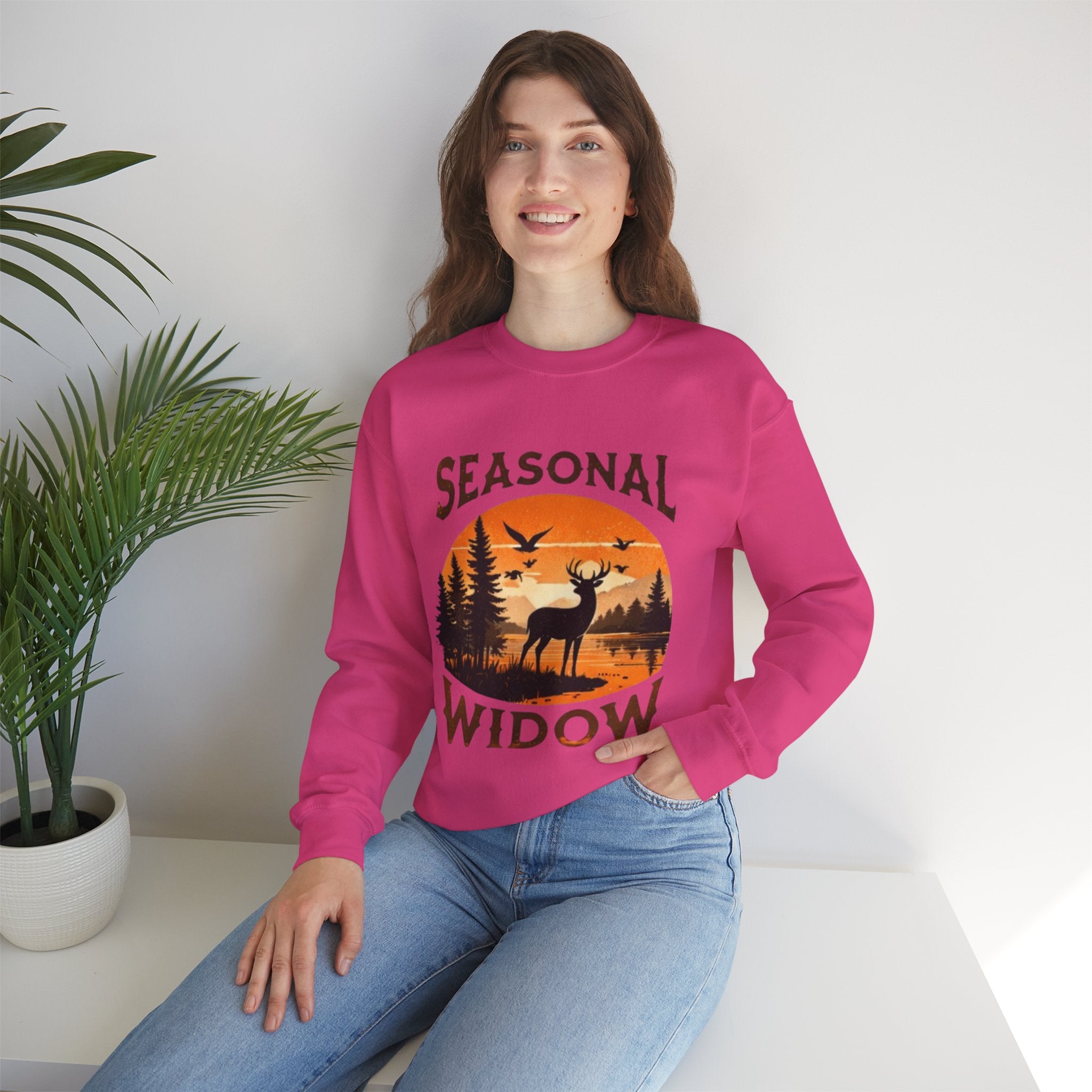 Sweatshirt | "Seasonal Widow" Deer Sunset Crewneck