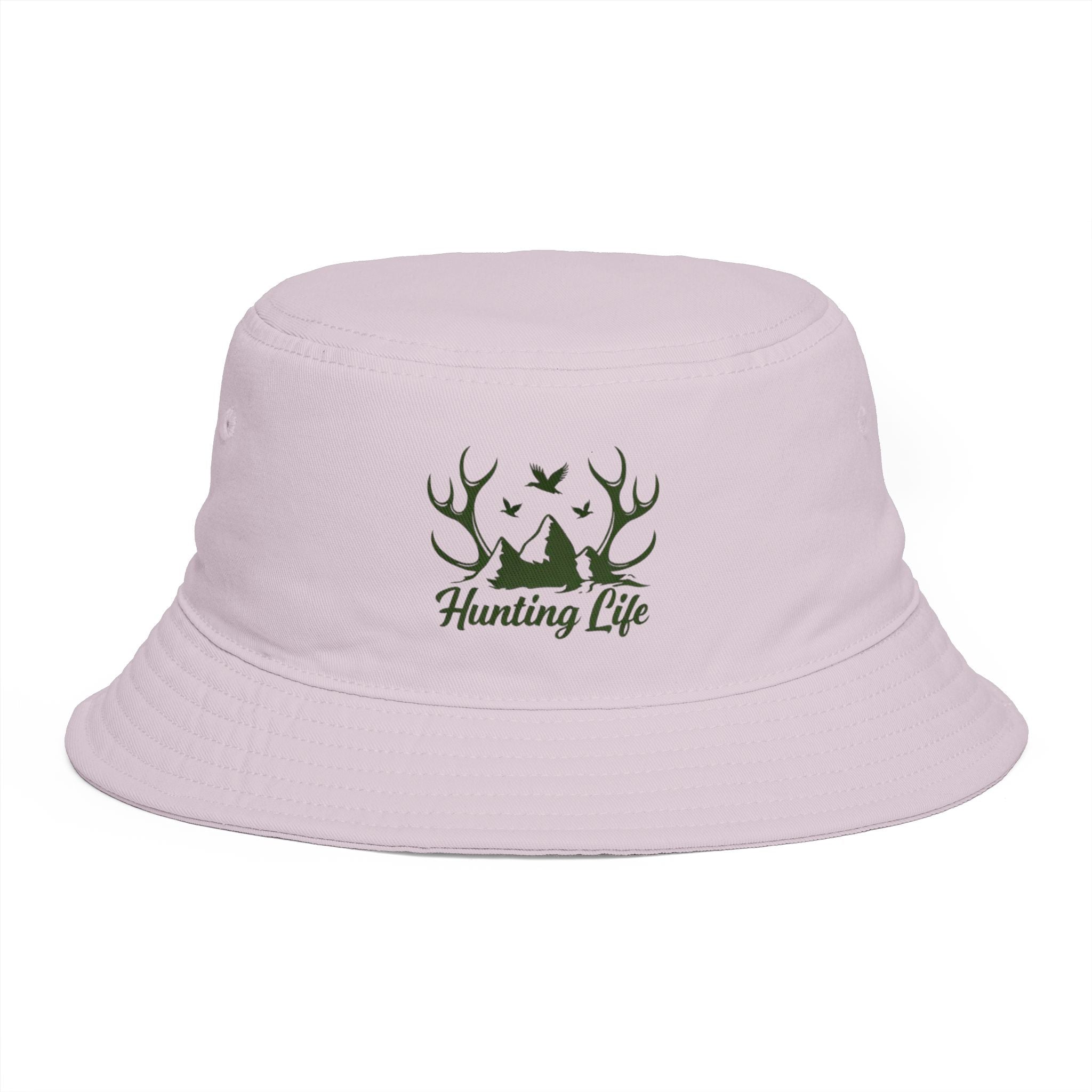 Hunting Life Bucket Hat | Camo Antlers Outdoor Fishing & Hunting Cap