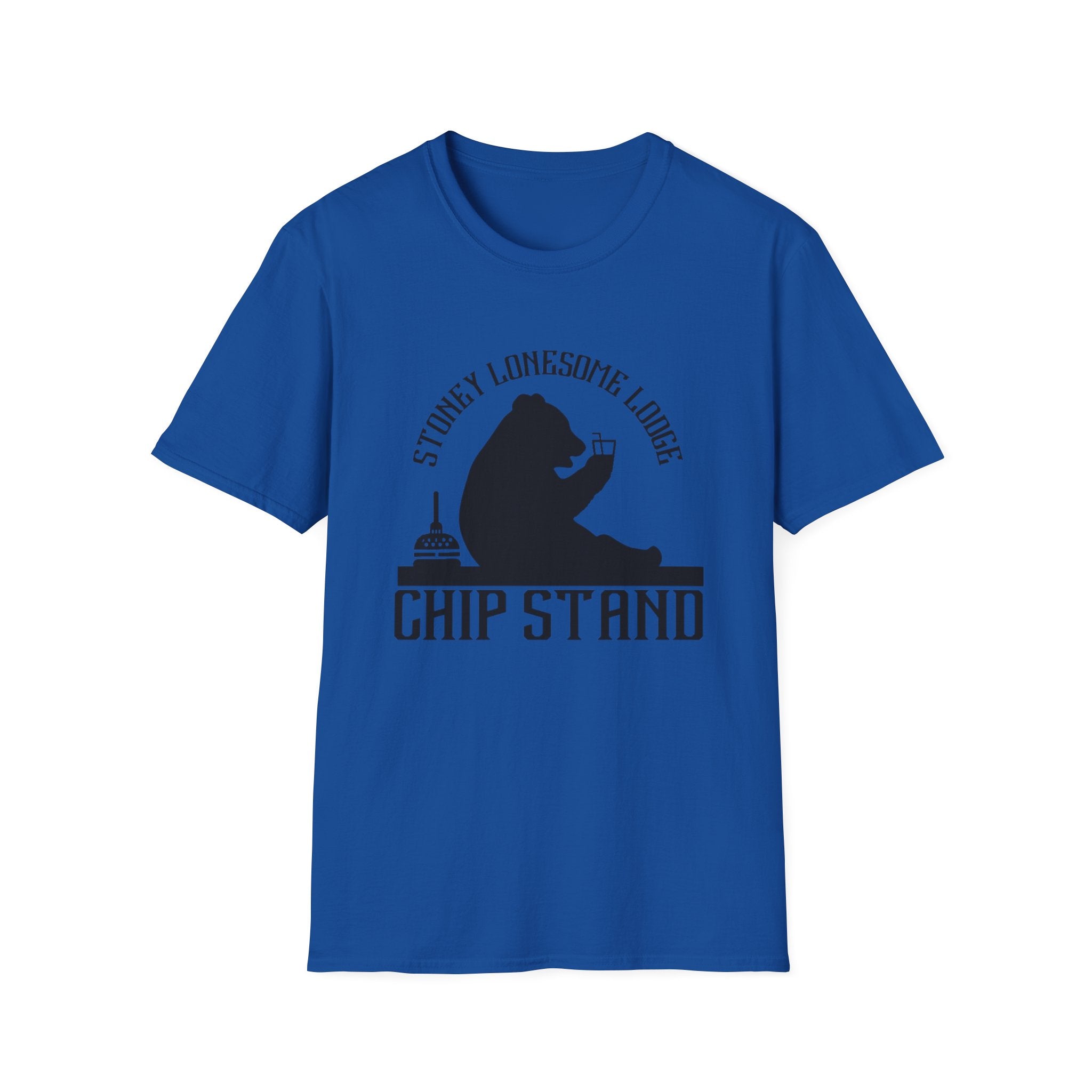 Chip Stand T-Shirt | Stoney Lonesome Lodge Bear Graphic Tee