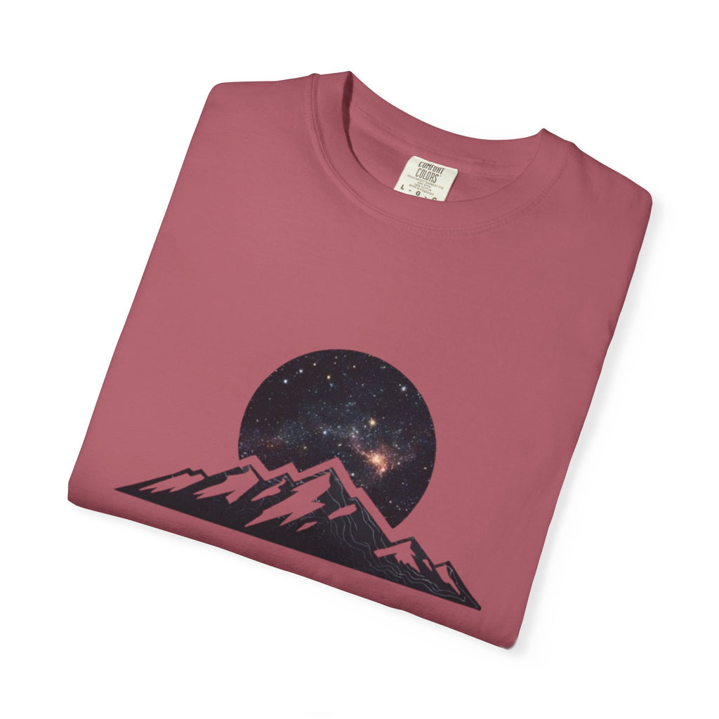 Galaxy Mountainscape T-Shirt Cosmic Mountain Landscape Tee