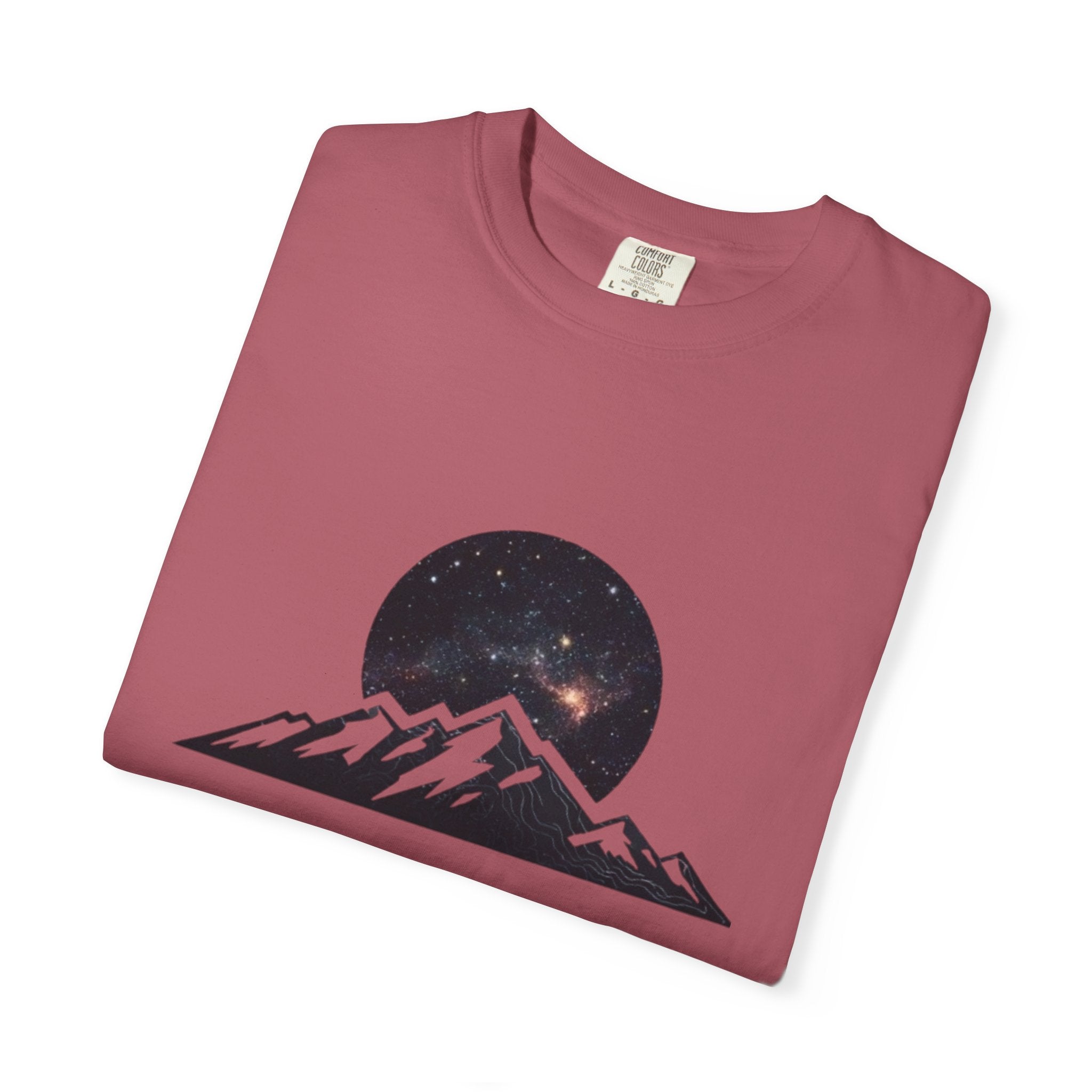 Galaxy Mountainscape T-Shirt Cosmic Mountain Landscape Tee