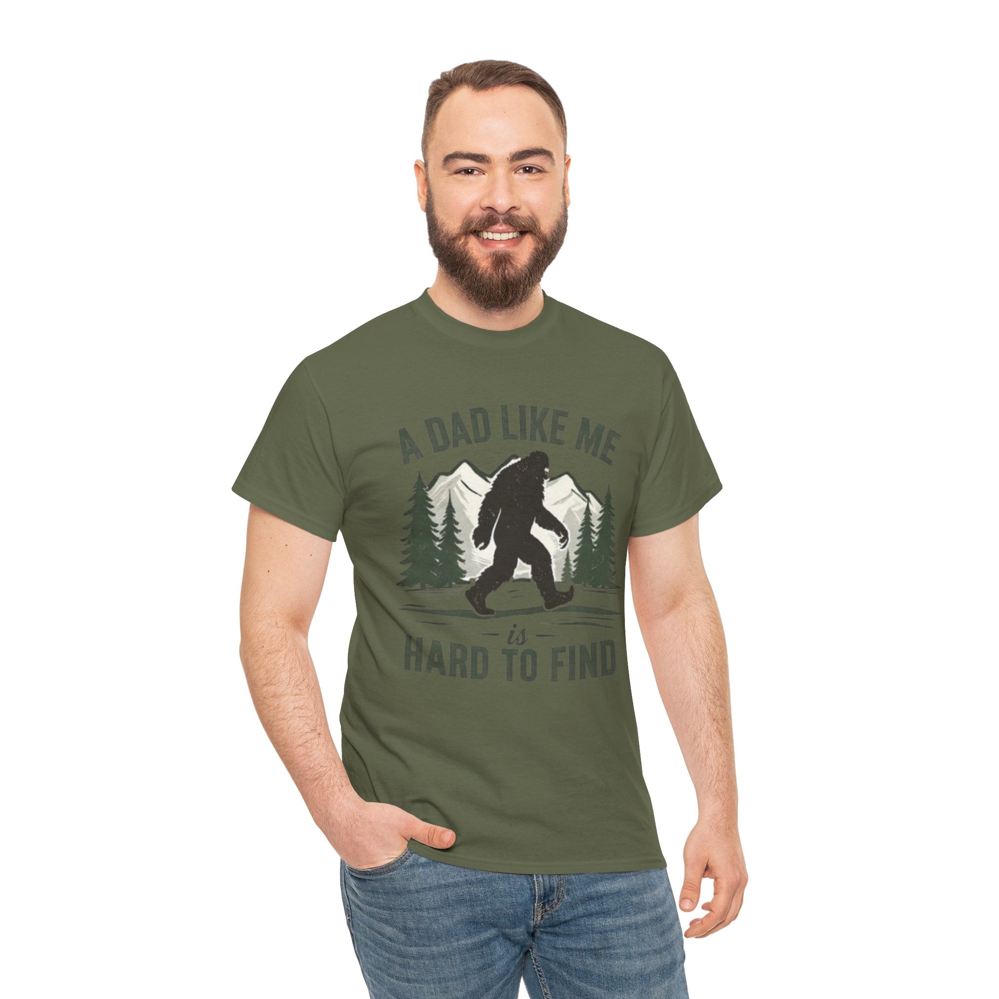 Bigfoot A Dad Like Me Is Hard To Find T-Shirt | Fathers Day Gift