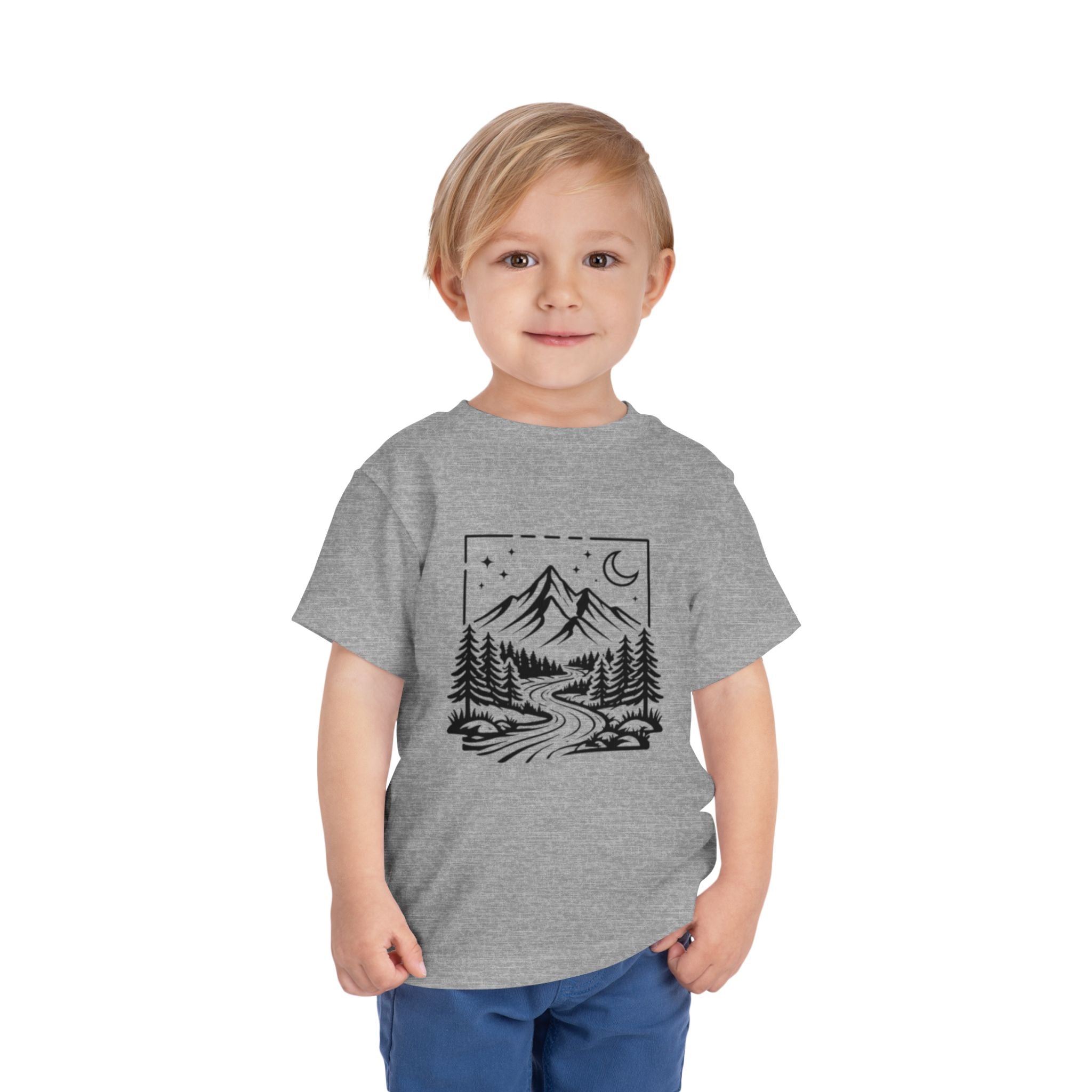 Toddler Tee | Moonlit Mountain Adventure Graphic