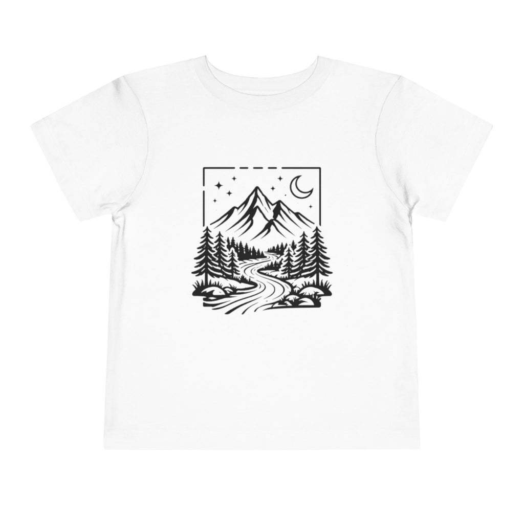 Toddler Tee | Moonlit Mountain Adventure Graphic