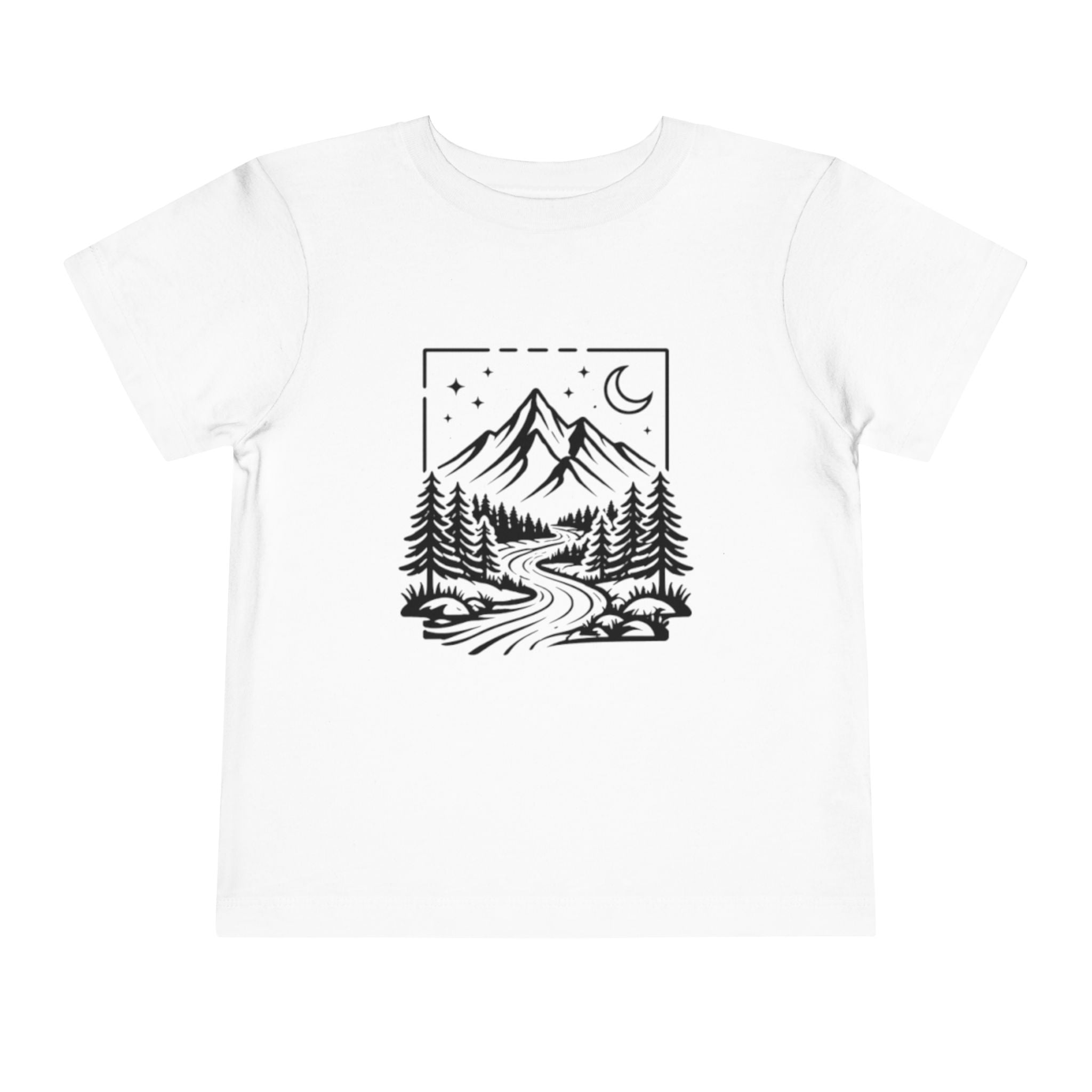 Toddler Tee | Moonlit Mountain Adventure Graphic