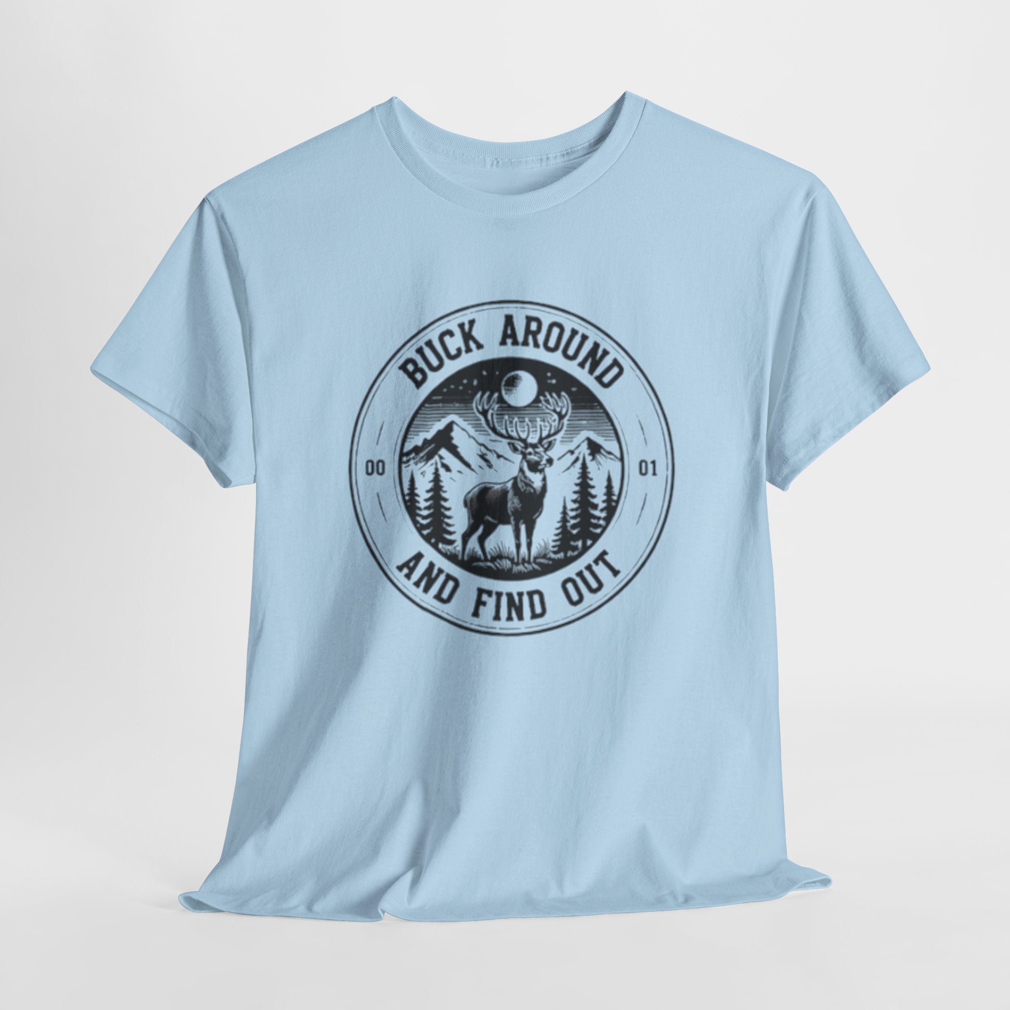 Buck Around And Find Out T‑Shirt | Vintage Deer Mountain Graphic Tee