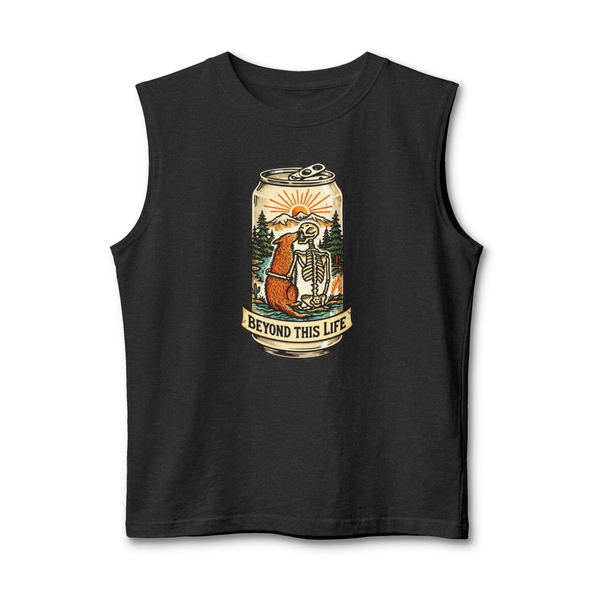 Muscle Tank | Beyond This Life Skeleton Can Graphic