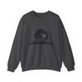 Mountain Night Crewneck Sweatshirt | Galaxy Moon & Peaks Graphic