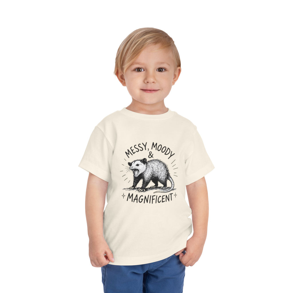 Messy, Moody & Magnificent Toddler Tee | Possum Graphic Shirt