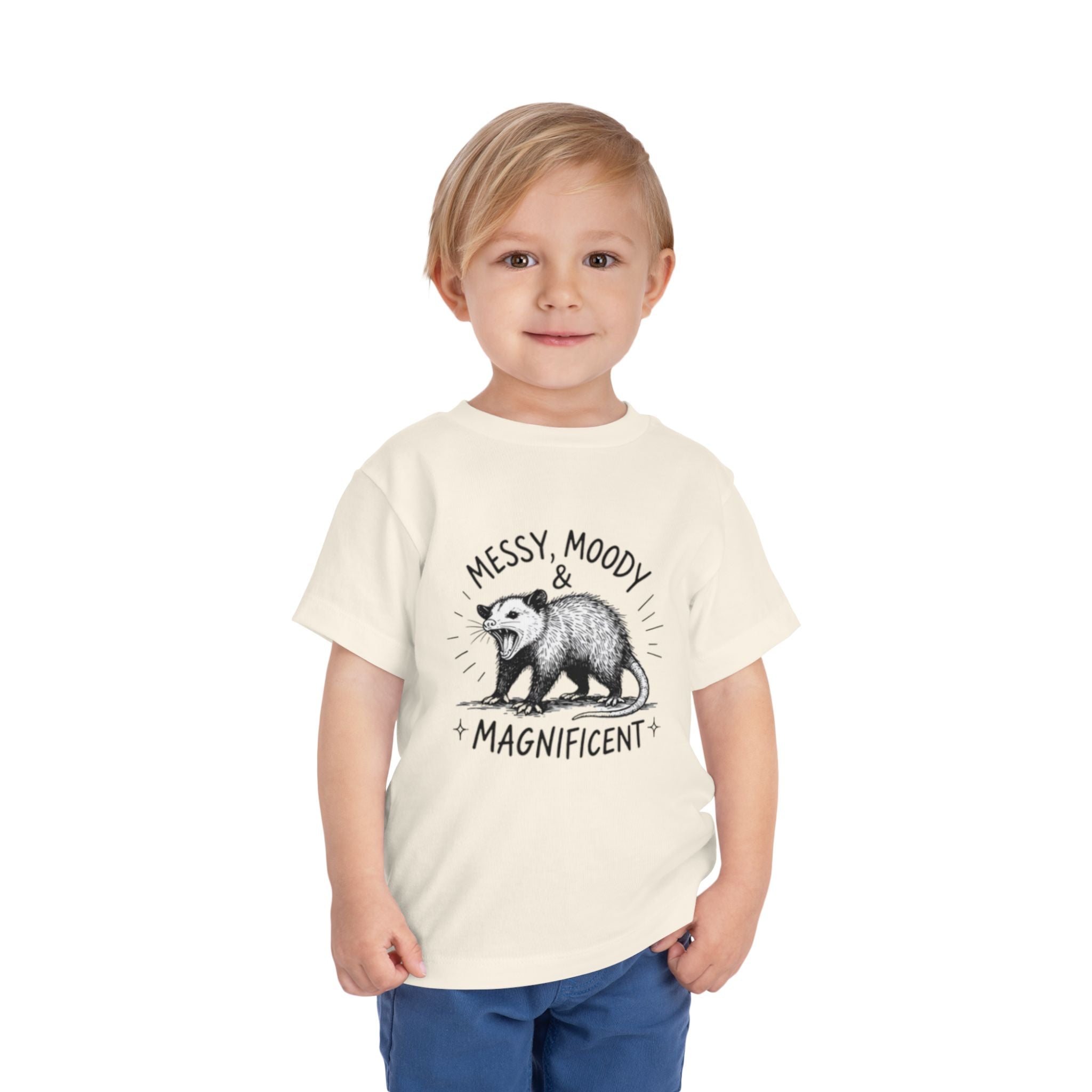 Messy, Moody & Magnificent Toddler Tee | Possum Graphic Shirt