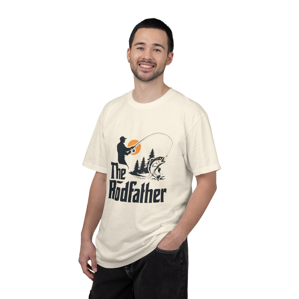 Rodfather fishing silhouette T-Shirt | Fishing tee, bass angler design
