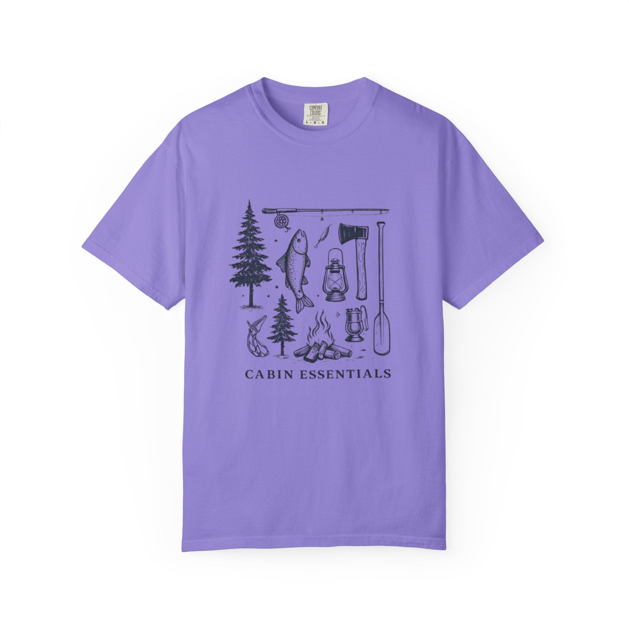Cabin Essentials T-Shirt | Outdoor Camping Gear Graphic Tee