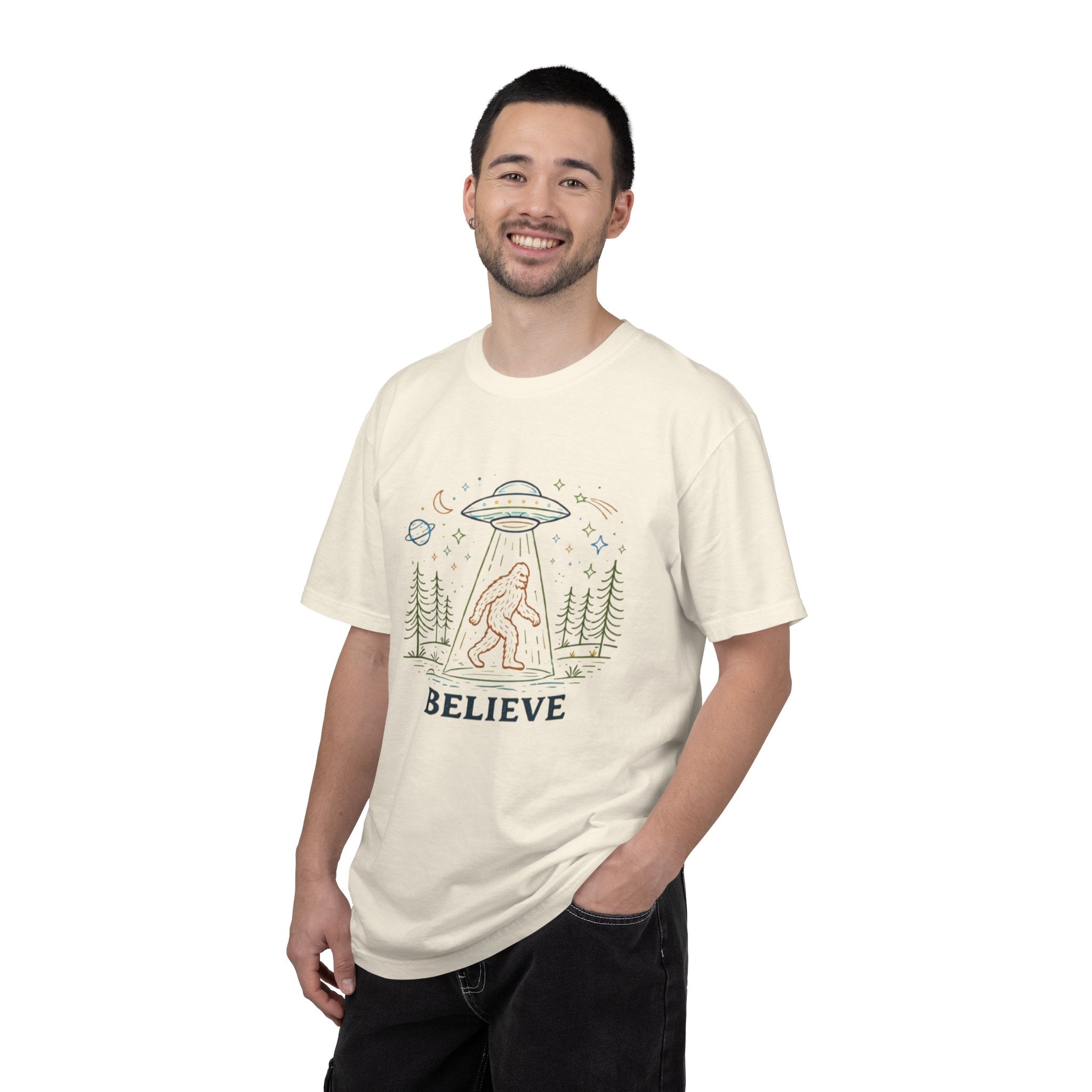 Believe Sasquatch UFO T-Shirt