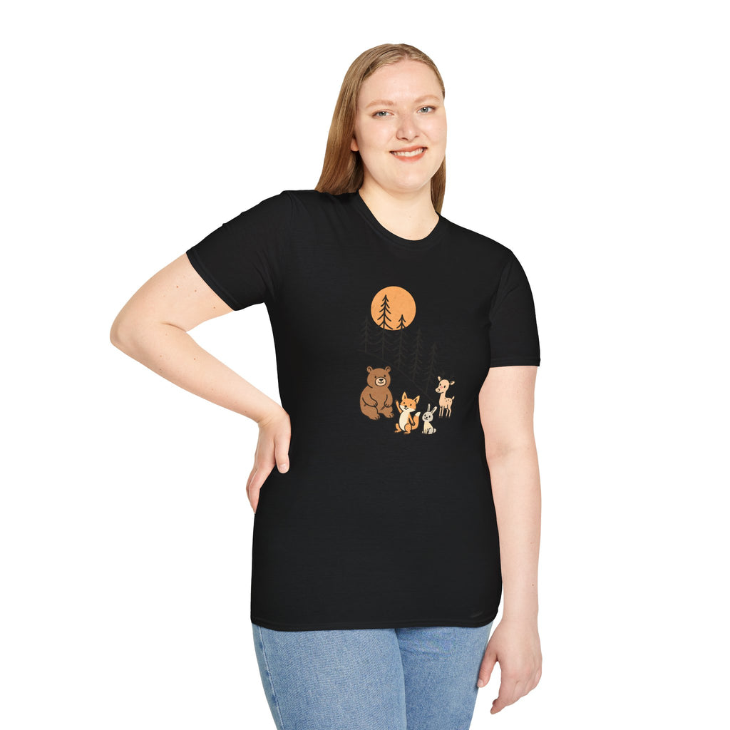 Forest Animal Friends T-Shirt | Cute Woodland Animals Graphic Tee