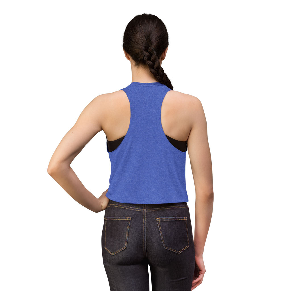Alien Abduction Hiker Graphic Crop Top | Retro Mountain UFO Tank