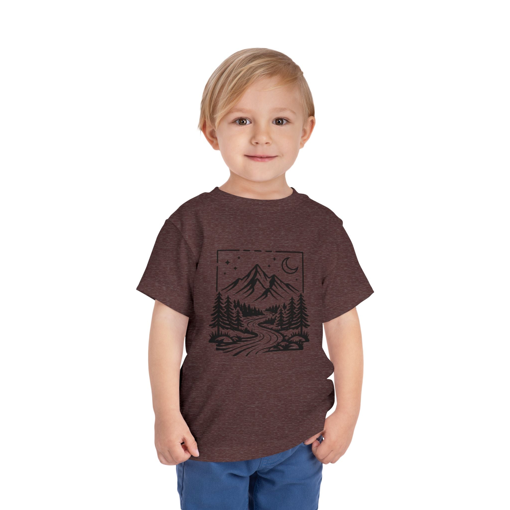 Toddler Tee | Moonlit Mountain Adventure Graphic