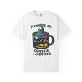 Powered by Coffee & Campfires T-shirt | Camping Mug Nature Graphic