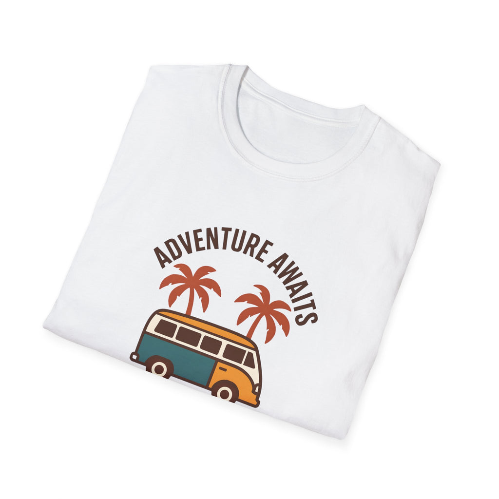 Adventure Awaits Van T-Shirt | Travel Camper Graphic Tee