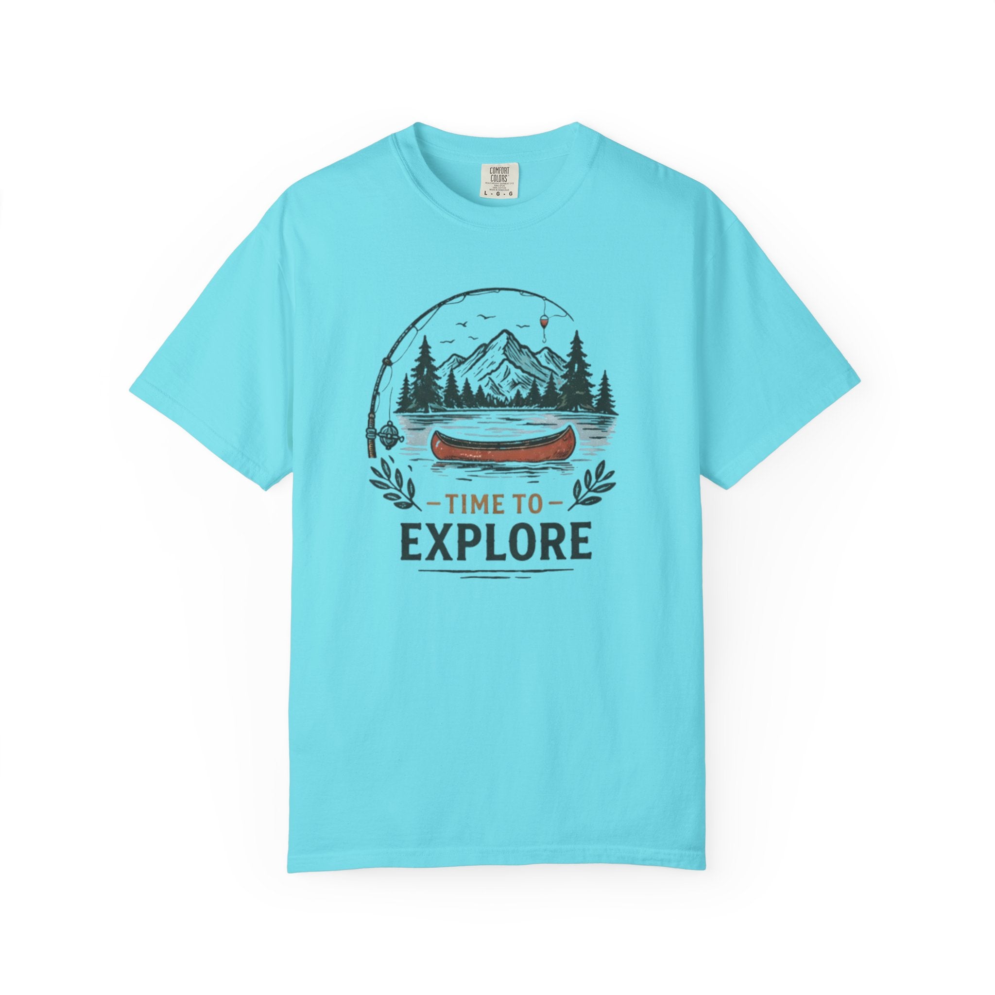 Time to Explore Canoe Graphic T-Shirt
