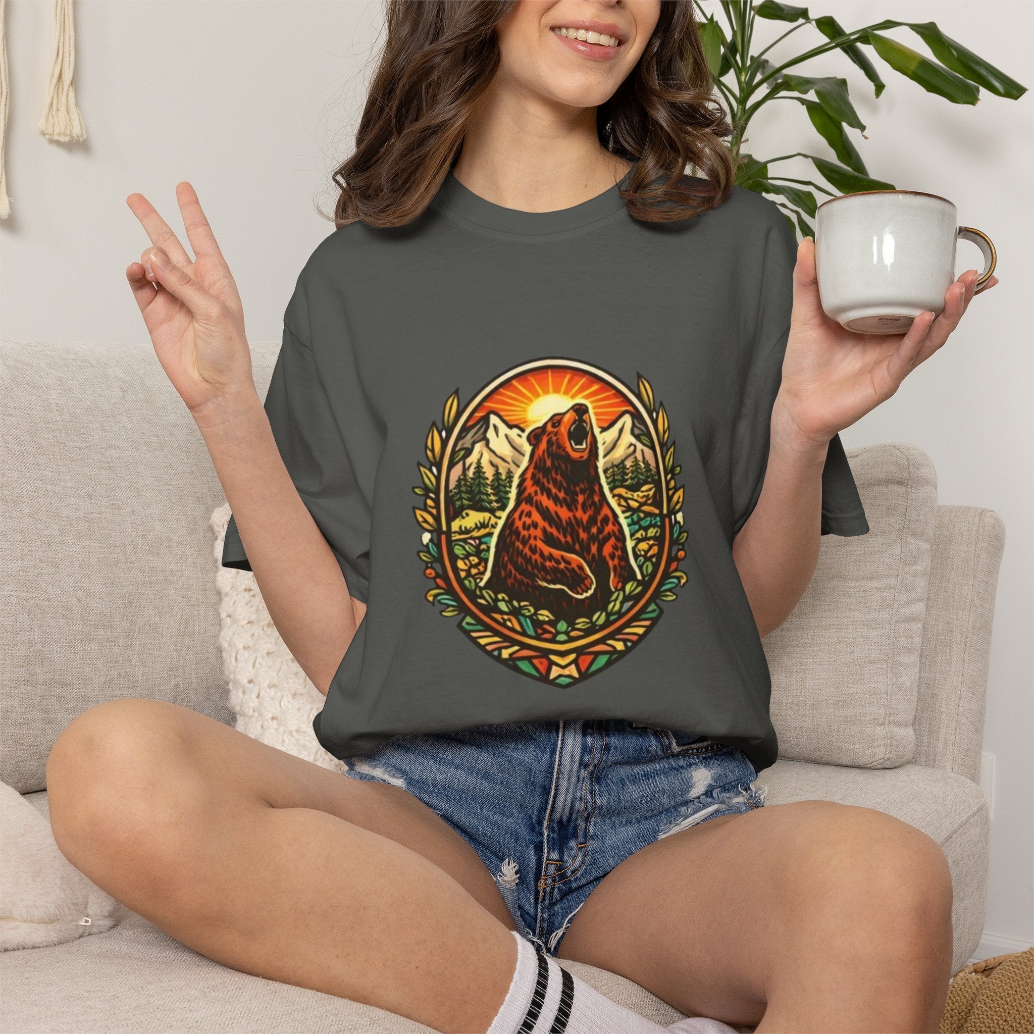 Bear Crest Graphic T-Shirt | Vintage Mountain Wilderness Tee