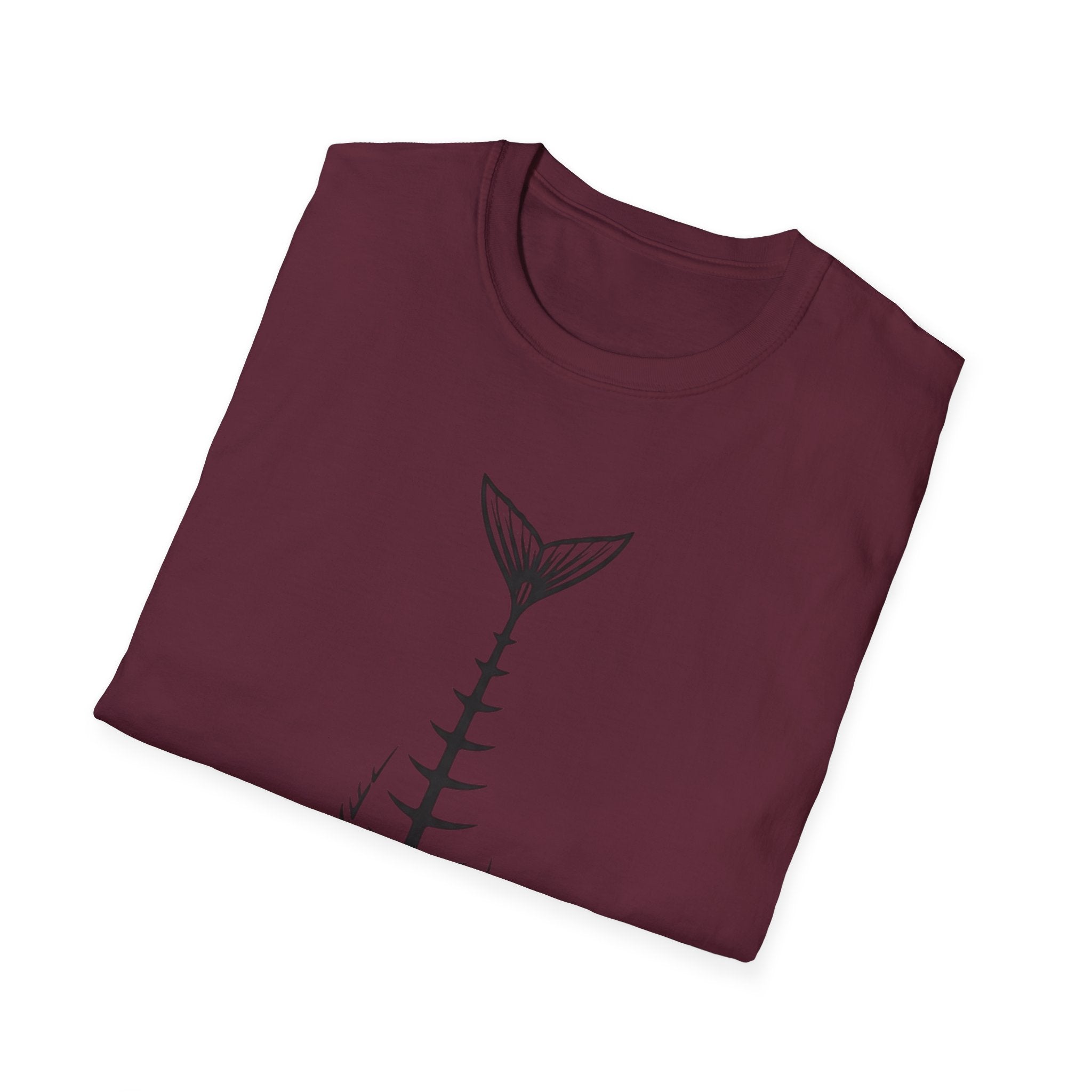 Fish Skeleton Graphic T-Shirt | Minimal Fish Tee