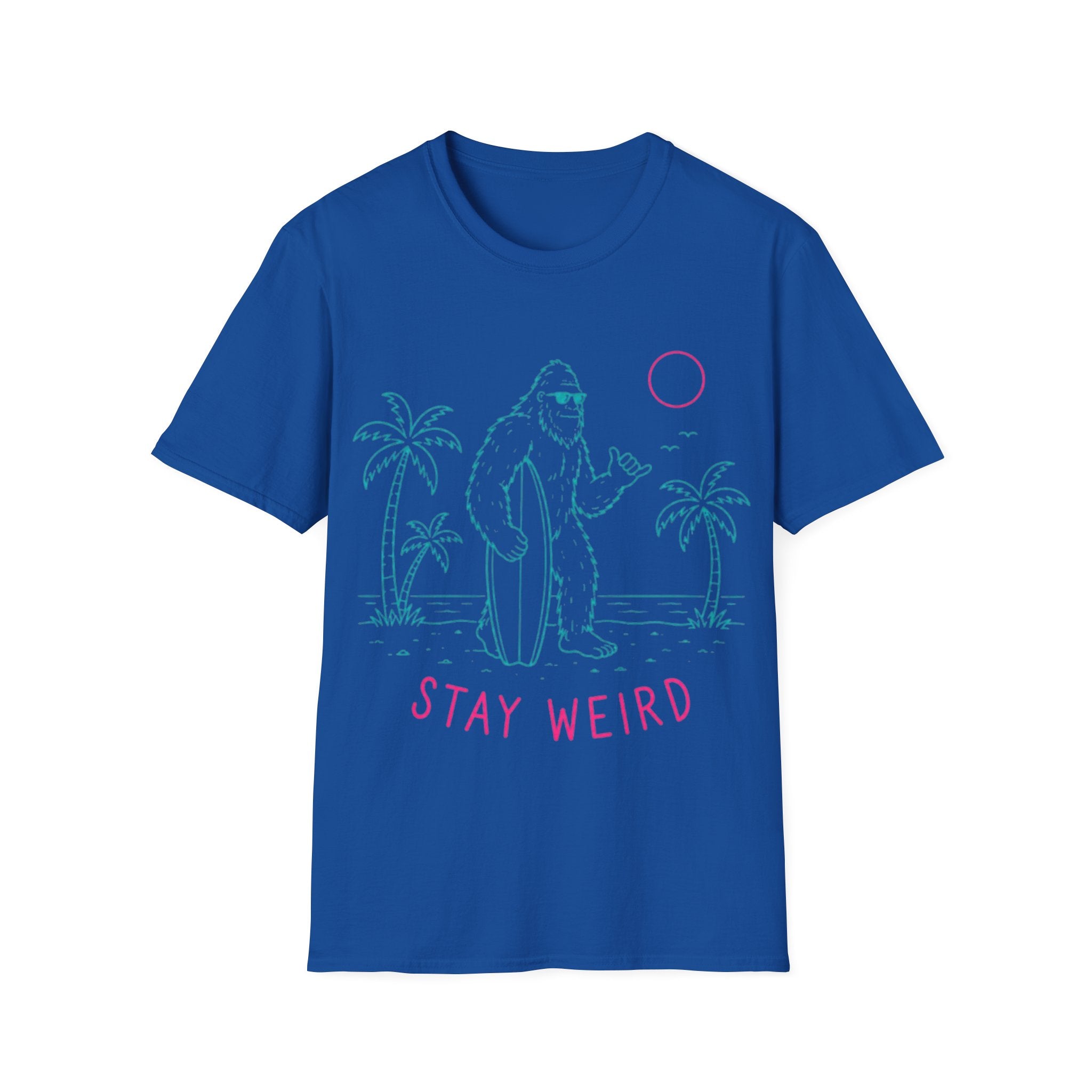 Stay Weird Bigfoot Surf T-Shirt