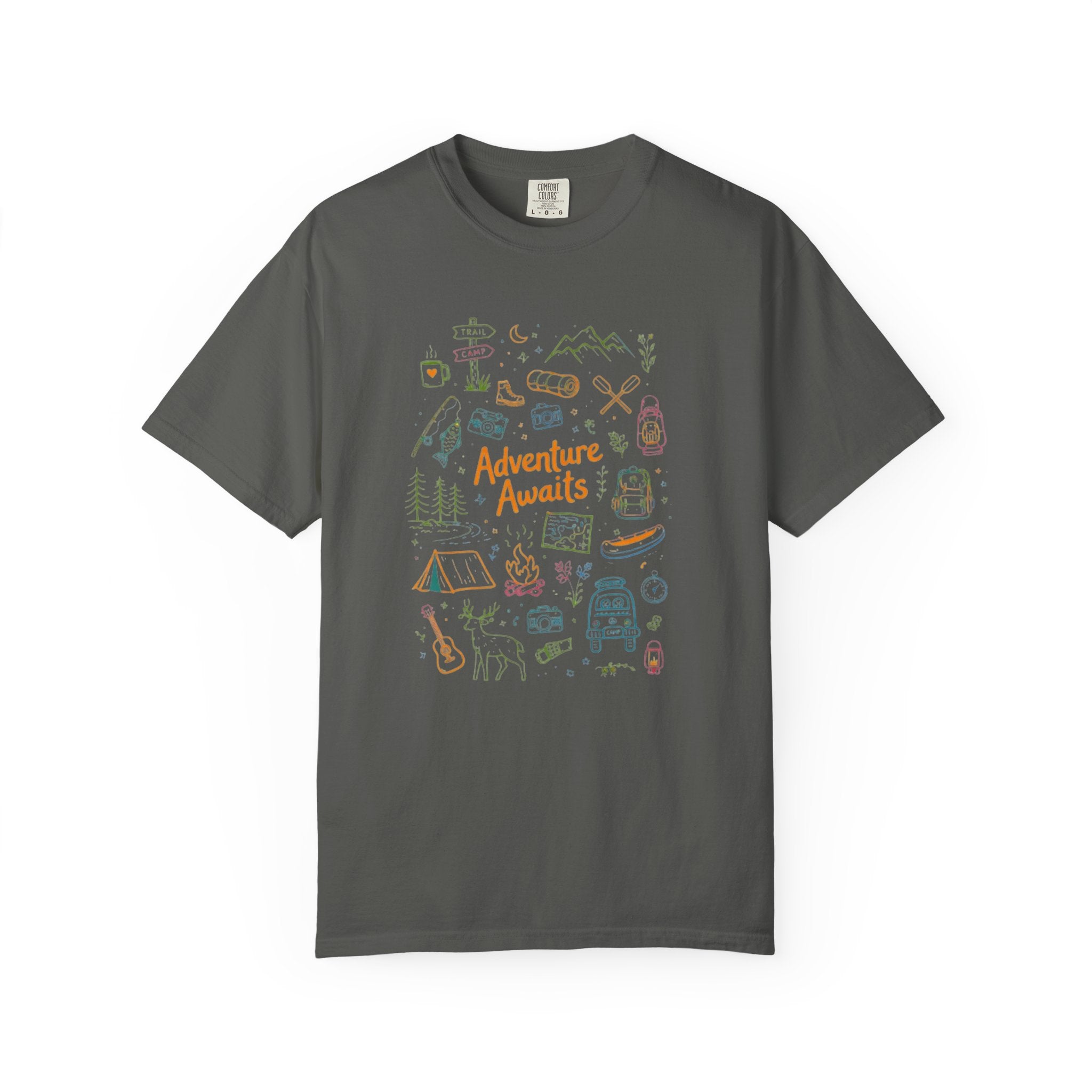 Adventure Awaits Camping T-Shirt | Outdoor Catalog Tee