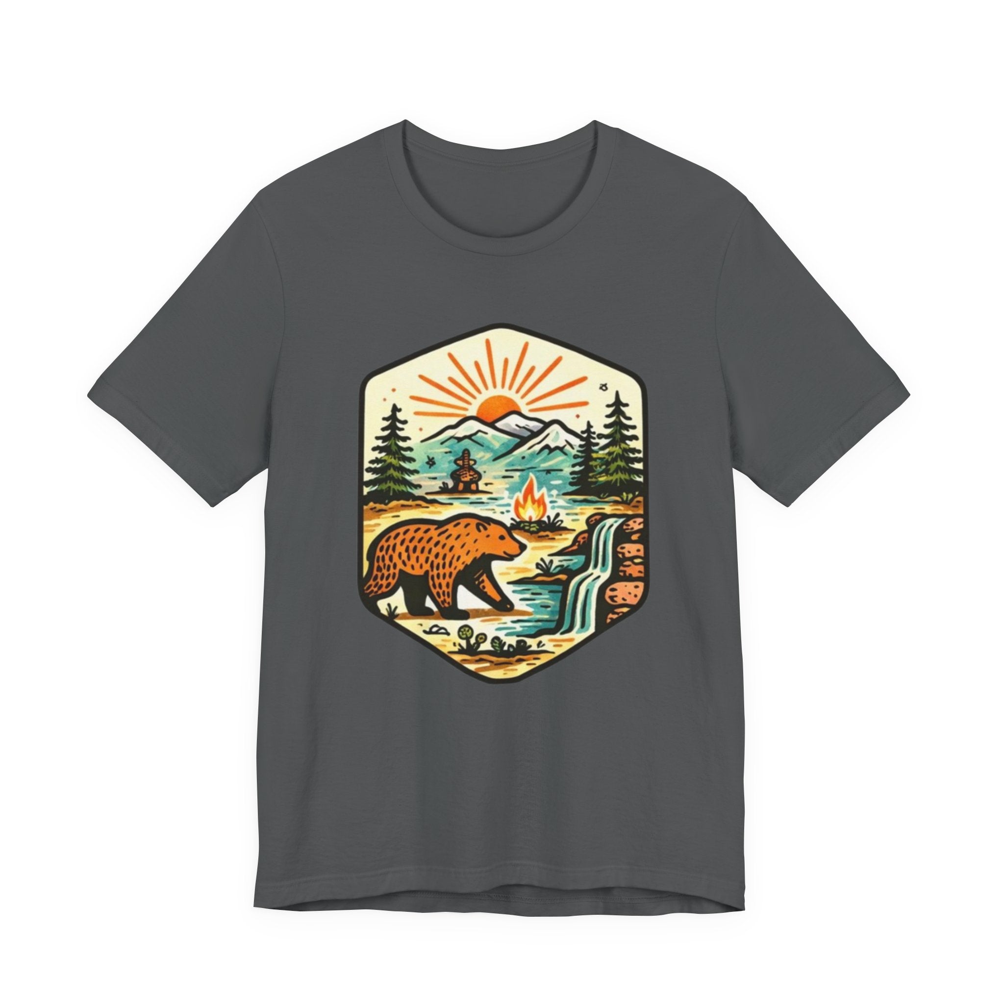 Retro Wilderness Bear T-Shirt Vintage Outdoors Graphic Tee