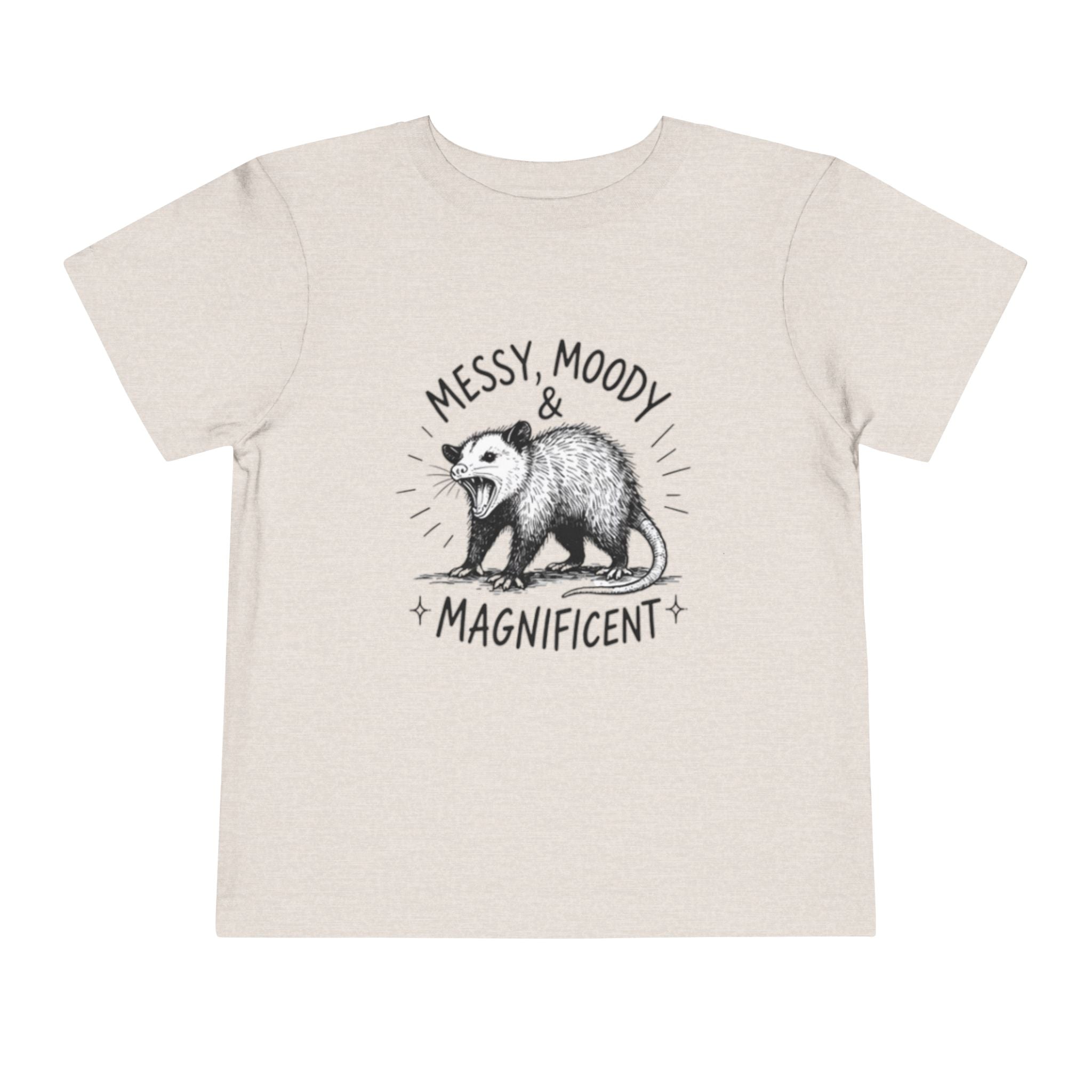 Messy, Moody & Magnificent Toddler Tee | Possum Graphic Shirt