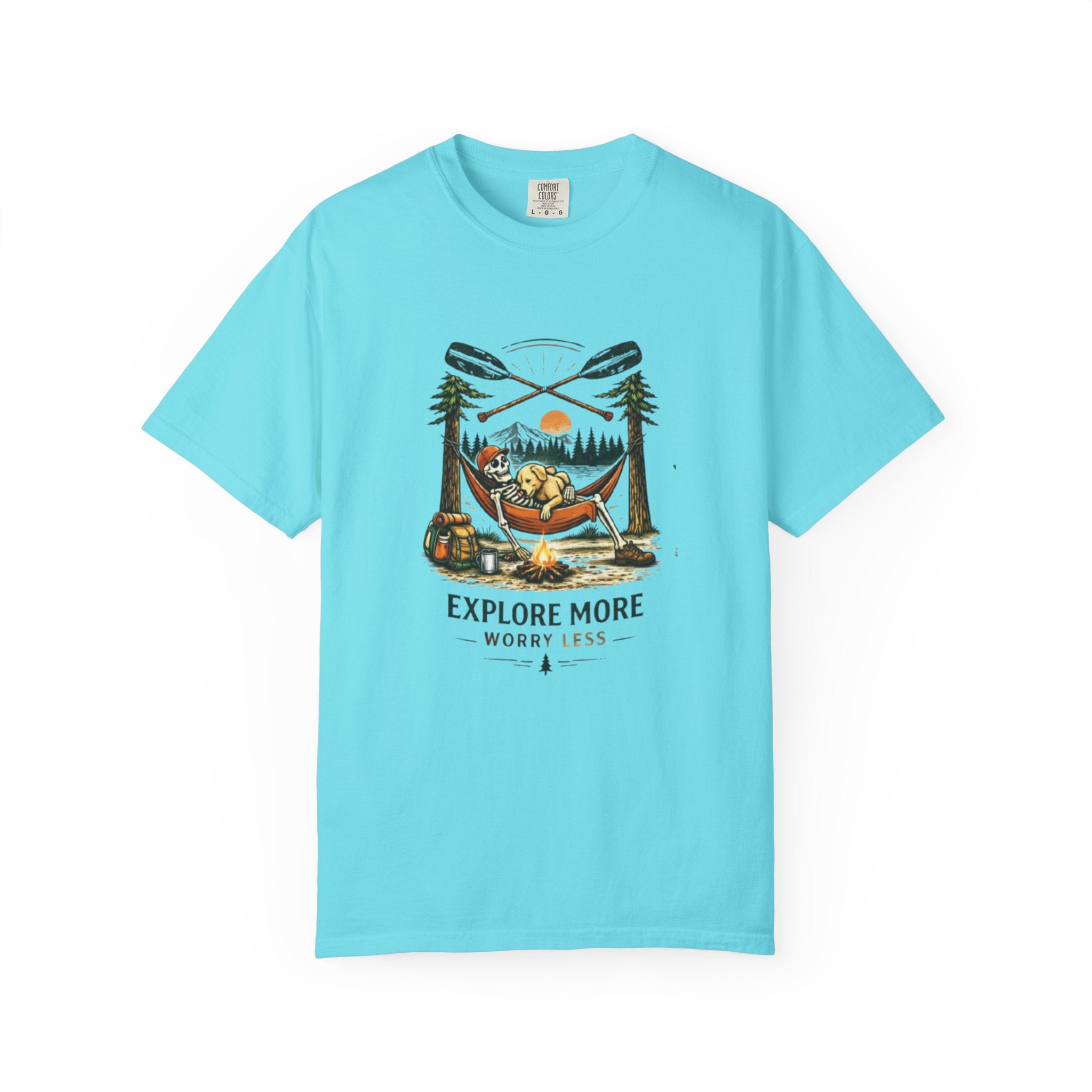 Explore More Worry Less Campfire T-Shirt