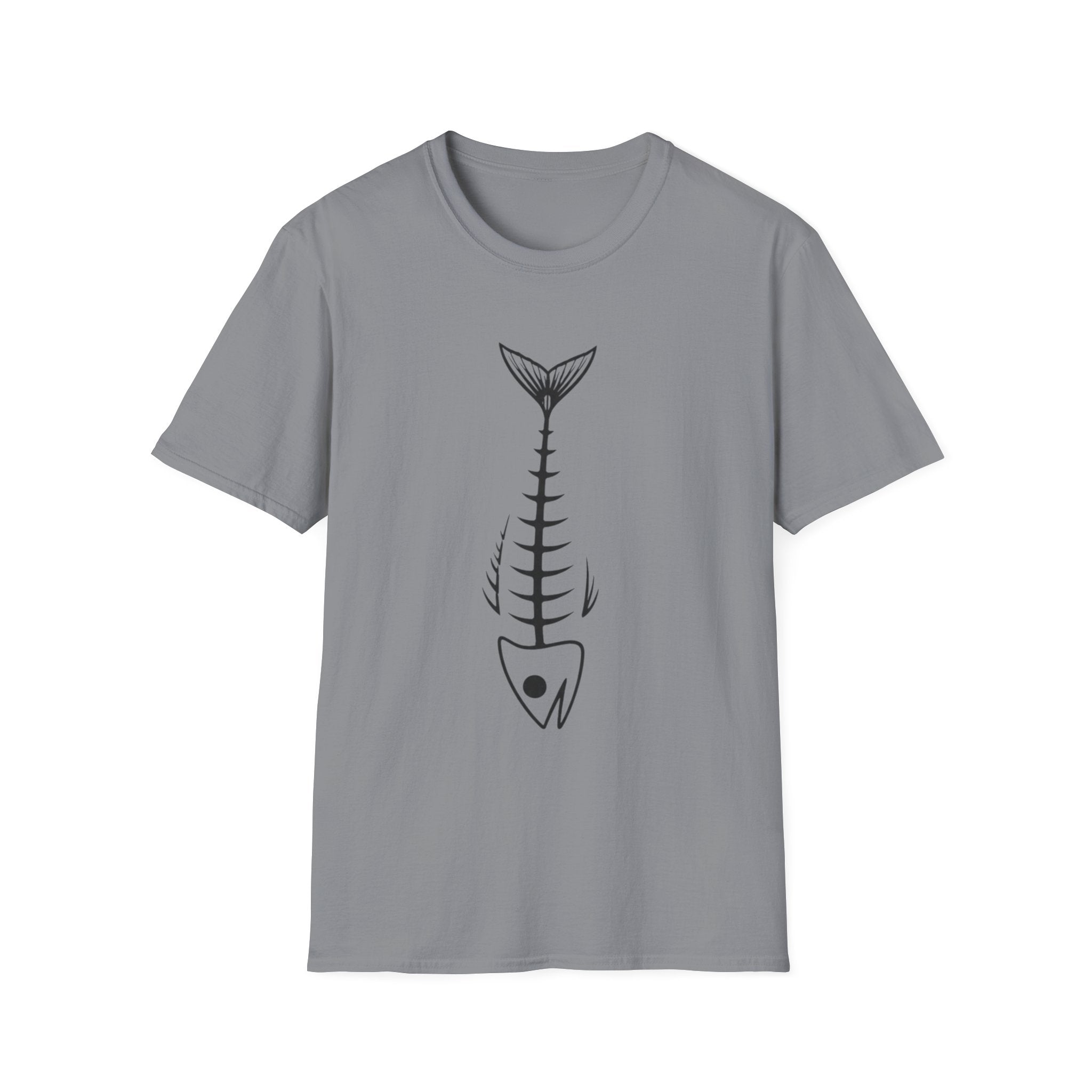 Fish Skeleton Graphic T-Shirt | Minimal Fish Tee