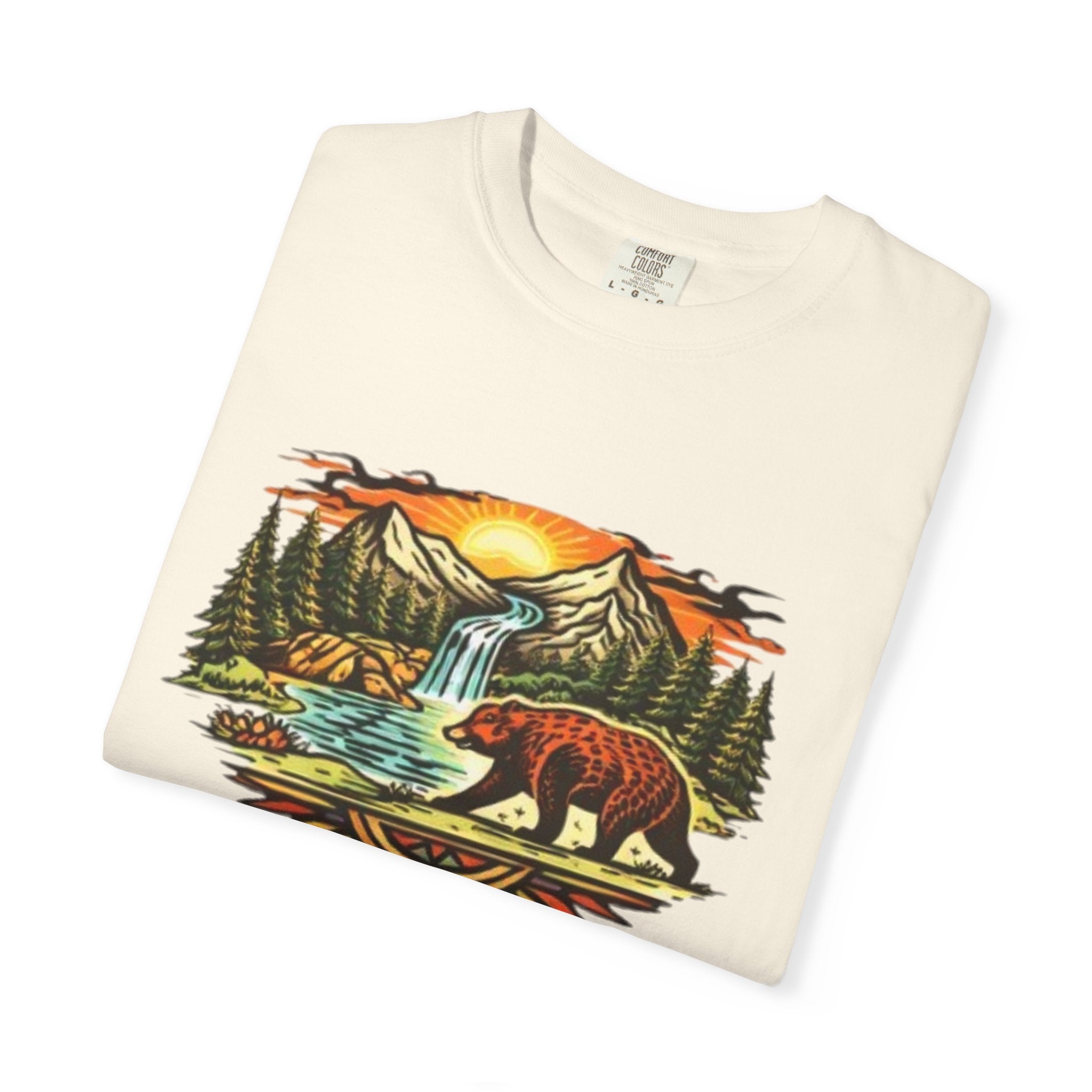Bear Mountain Sunset T-Shirt | Scenic Wilderness Graphic Tee