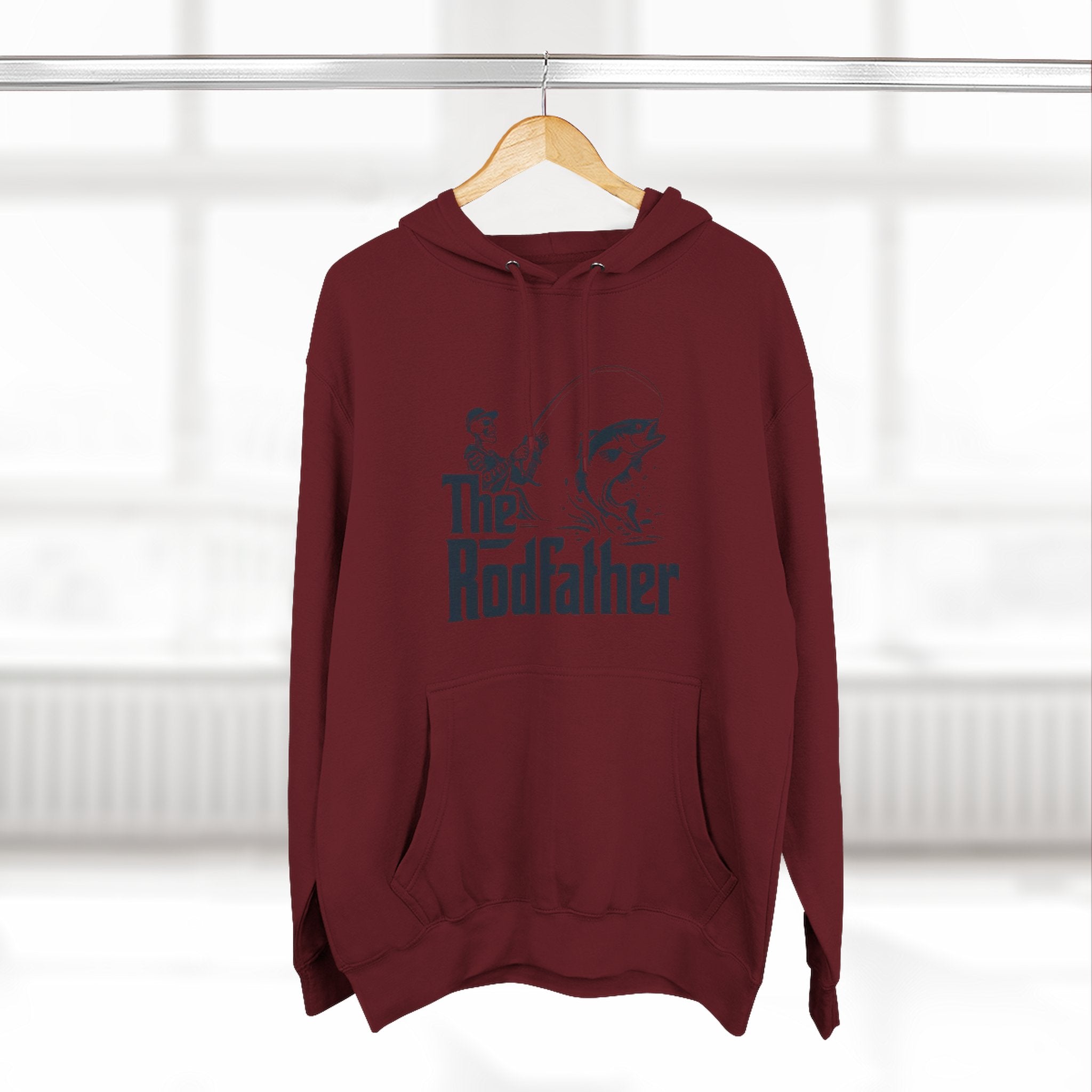 The Rodfather Hoodie | Fishing Graphic Pullover for Anglers